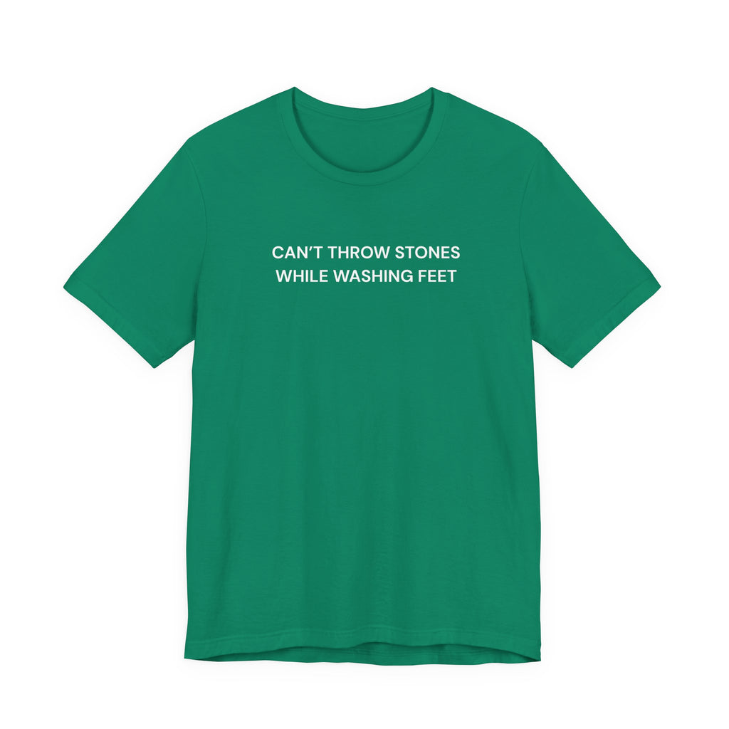 "Cant throw stones" Casual Graphic Tee