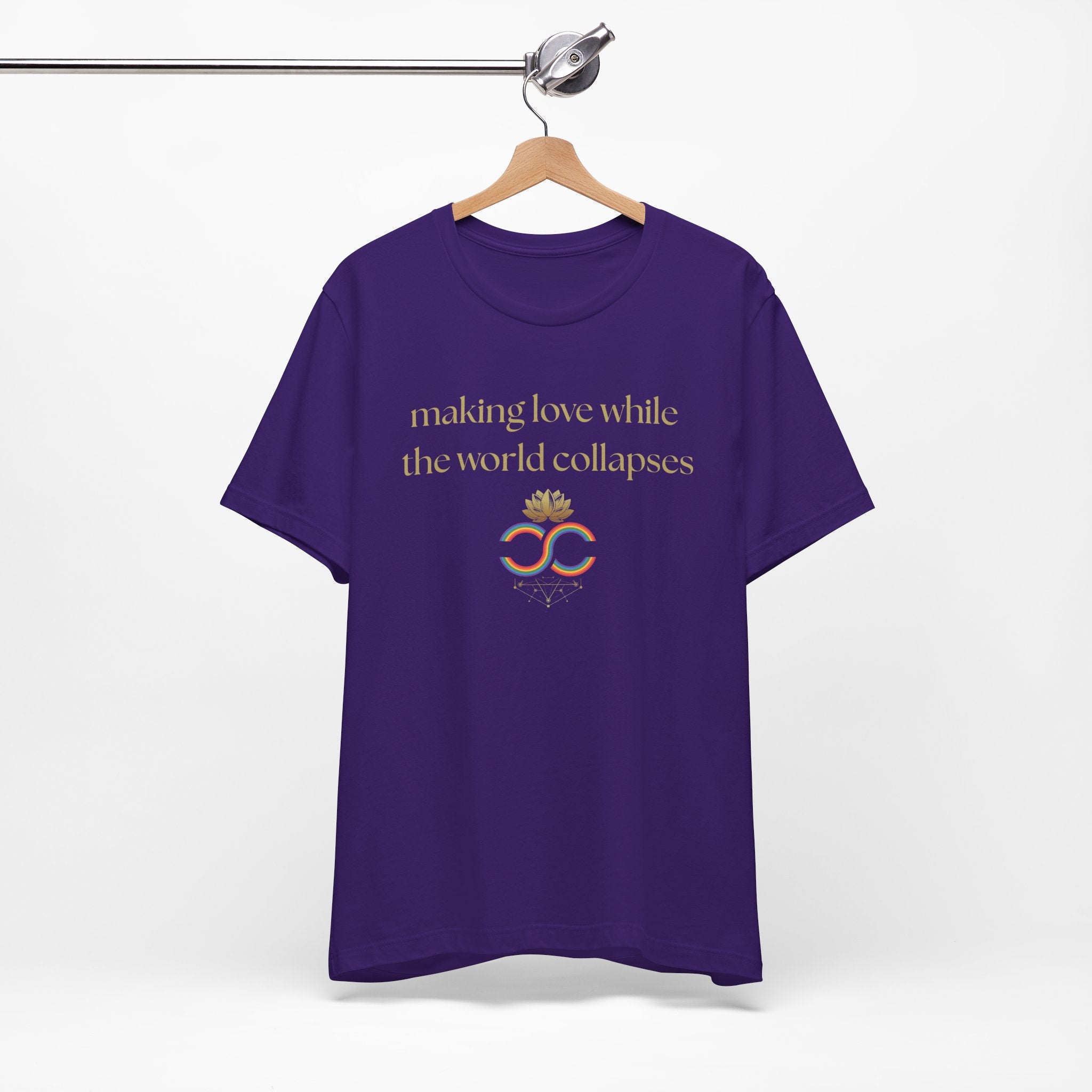 "Making Love While the World Collapses" Unisex T-Shirt