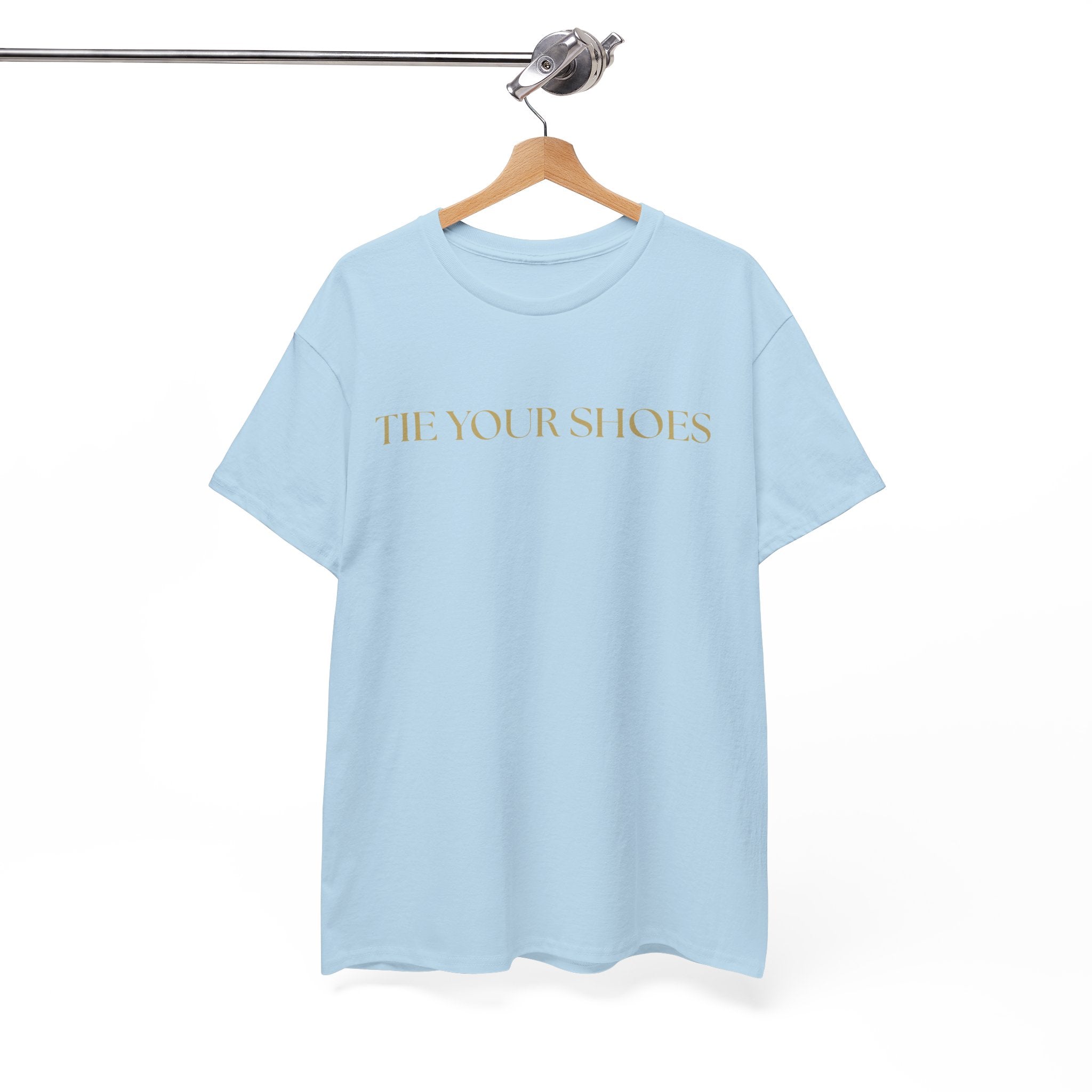 Unisex Heavy Cotton Tee "Tie your shoes"