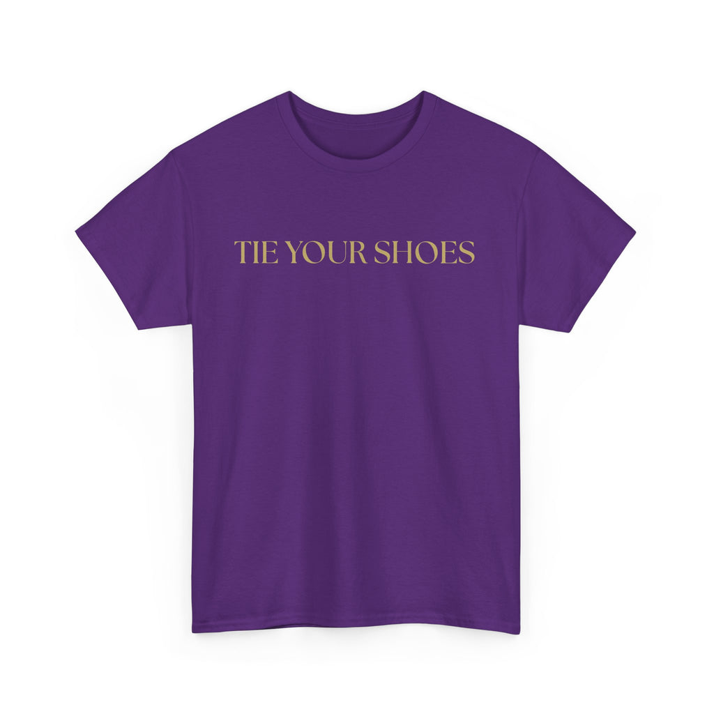 Unisex Heavy Cotton Tee "Tie your shoes"
