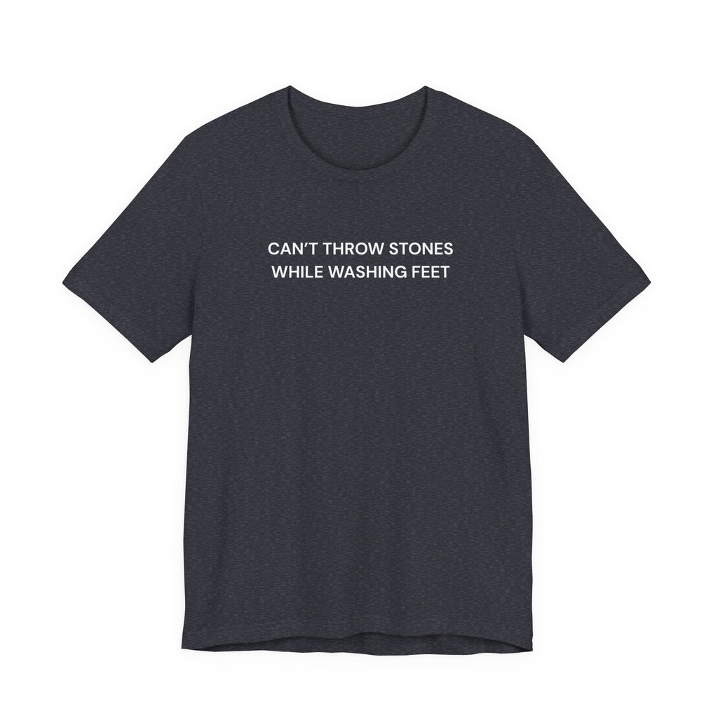 "Cant throw stones" Casual Graphic Tee