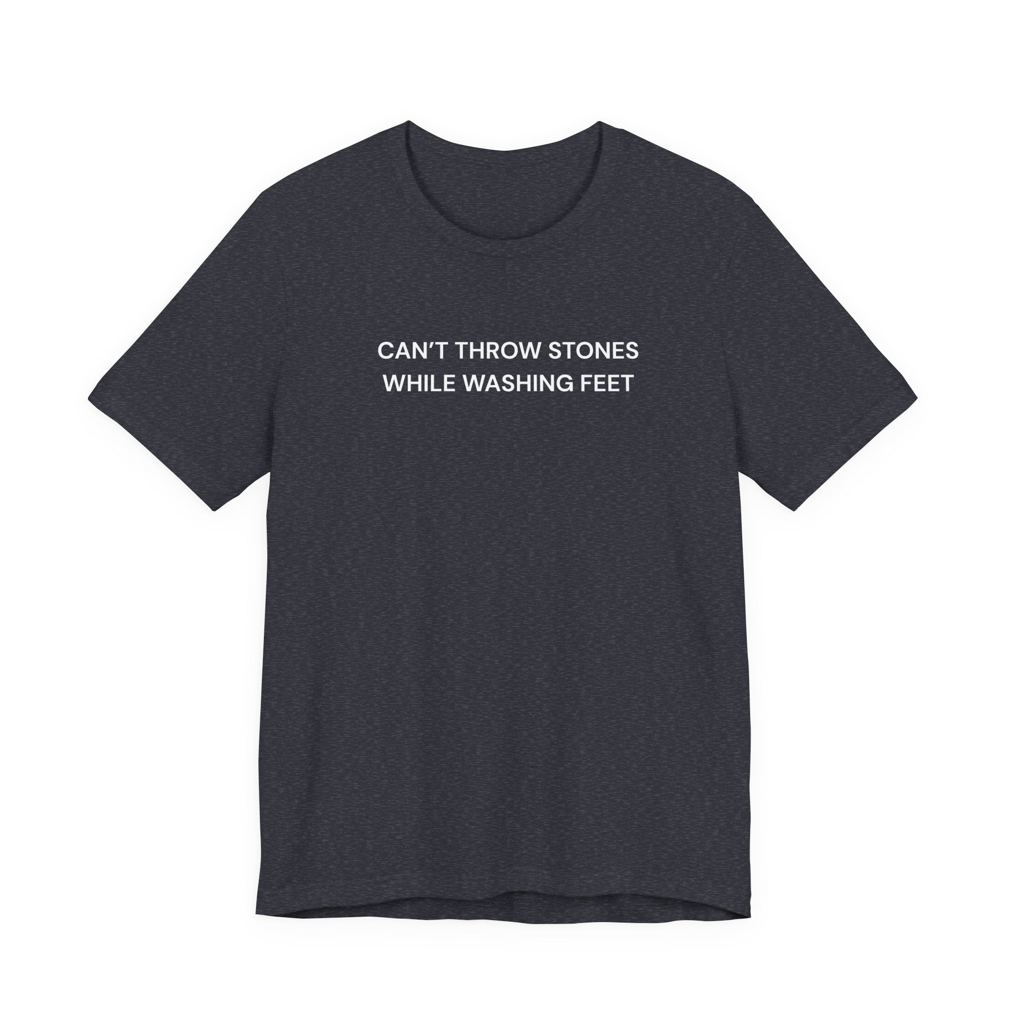 "Cant throw stones" Casual Graphic Tee