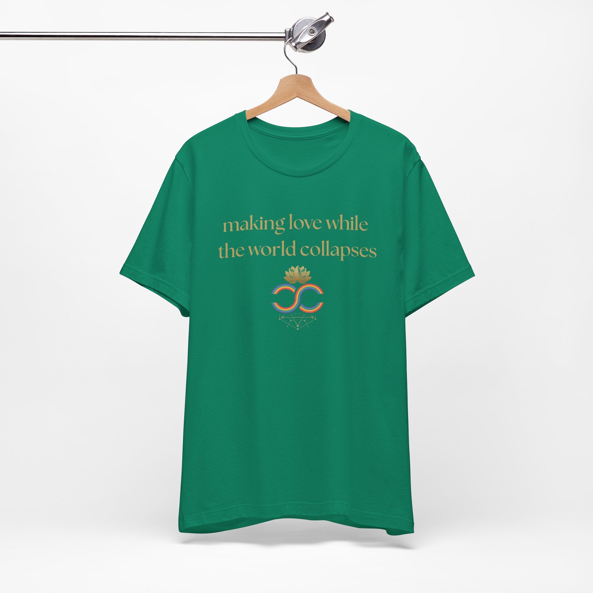 "Making Love While the World Collapses" Unisex T-Shirt