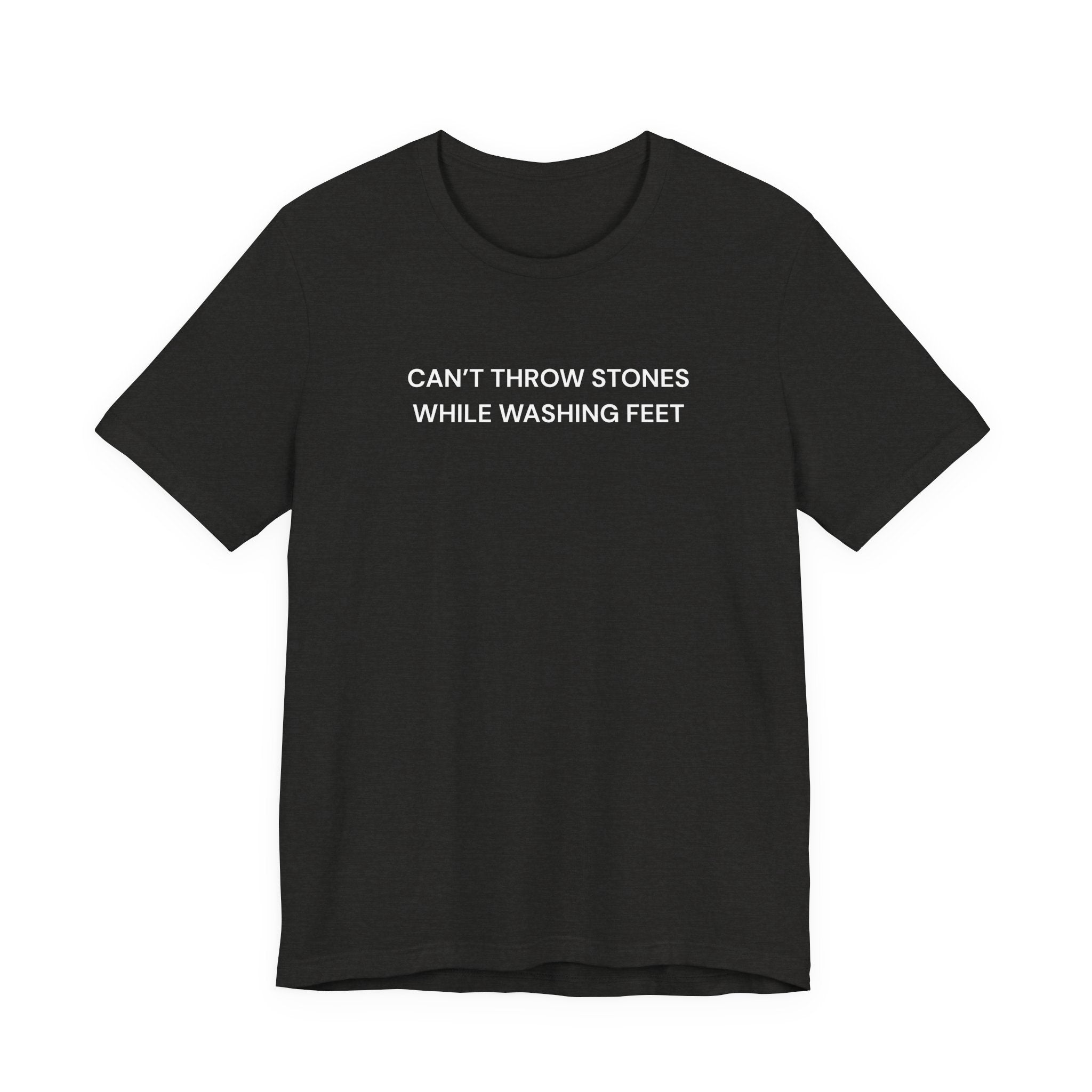 "Cant throw stones" Casual Graphic Tee