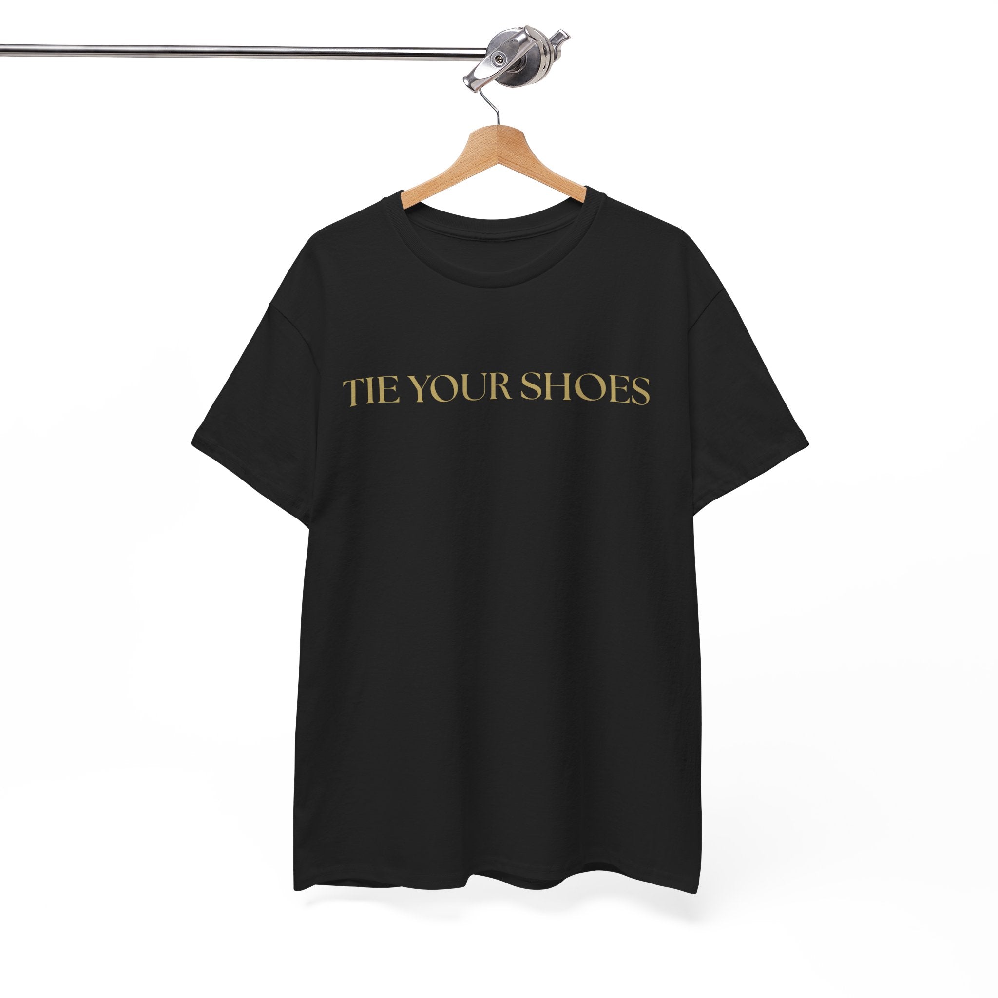 Unisex Heavy Cotton Tee "Tie your shoes"