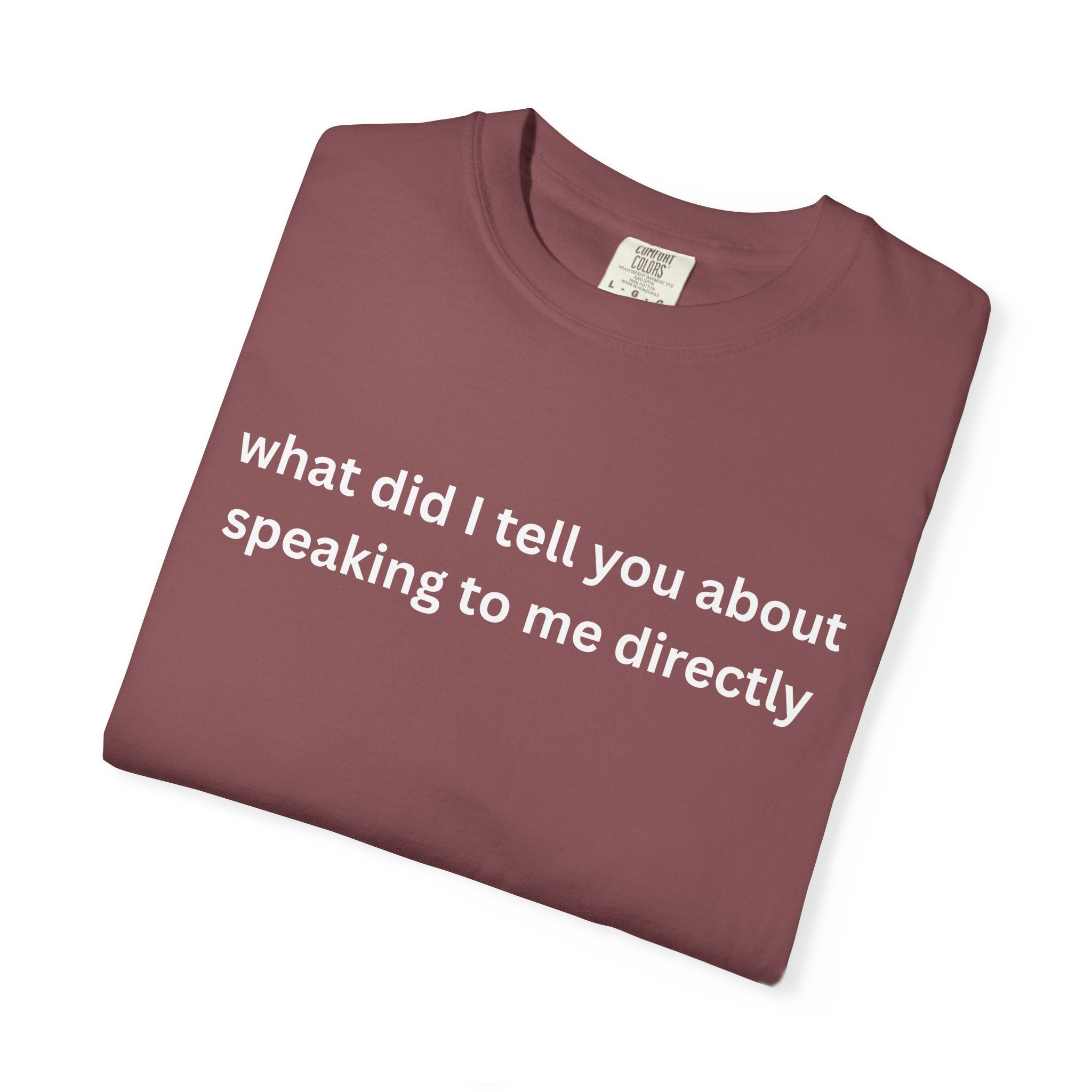 Funny Statement T-Shirt for Casual Vibes, "What did i tell you"