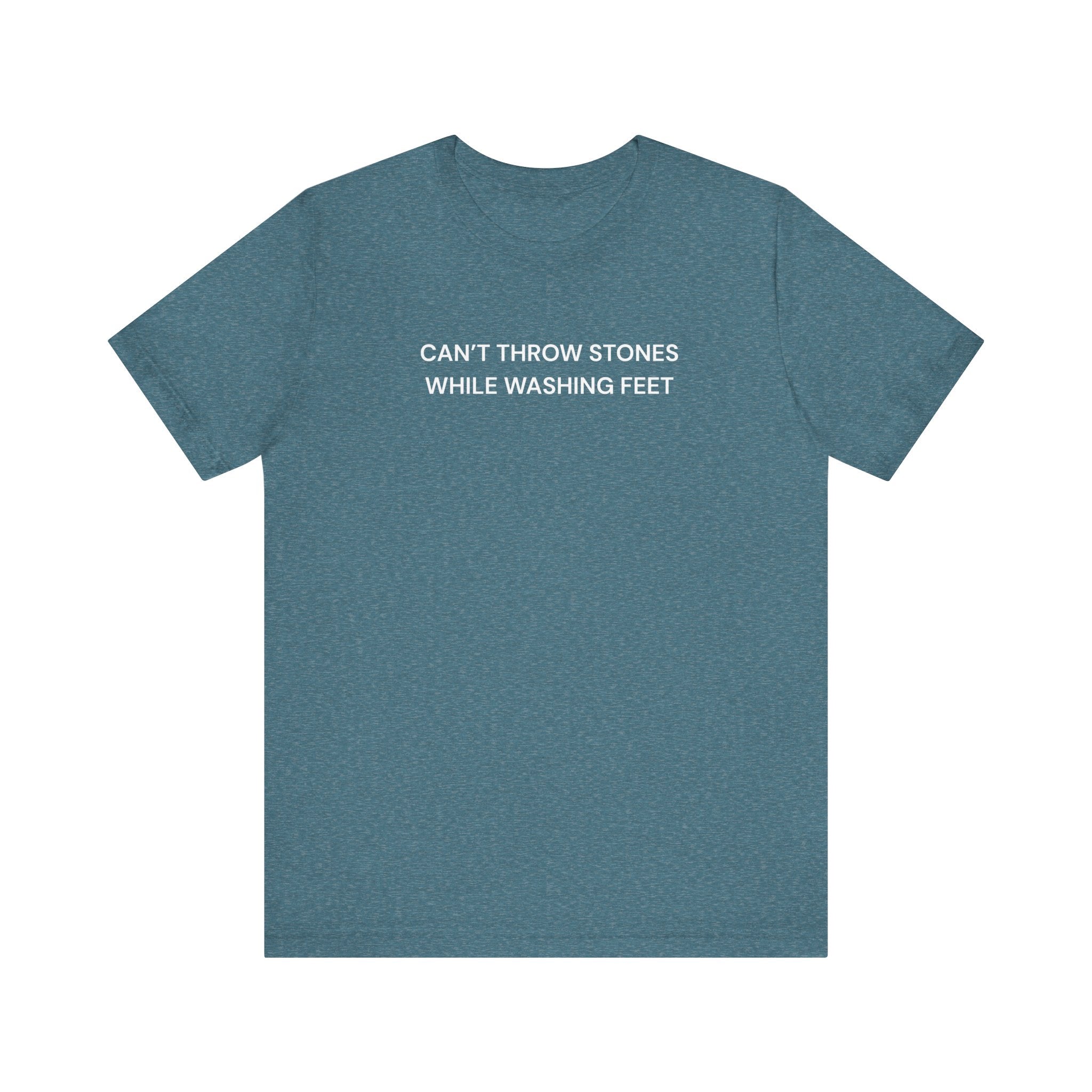 "Cant throw stones" Casual Graphic Tee