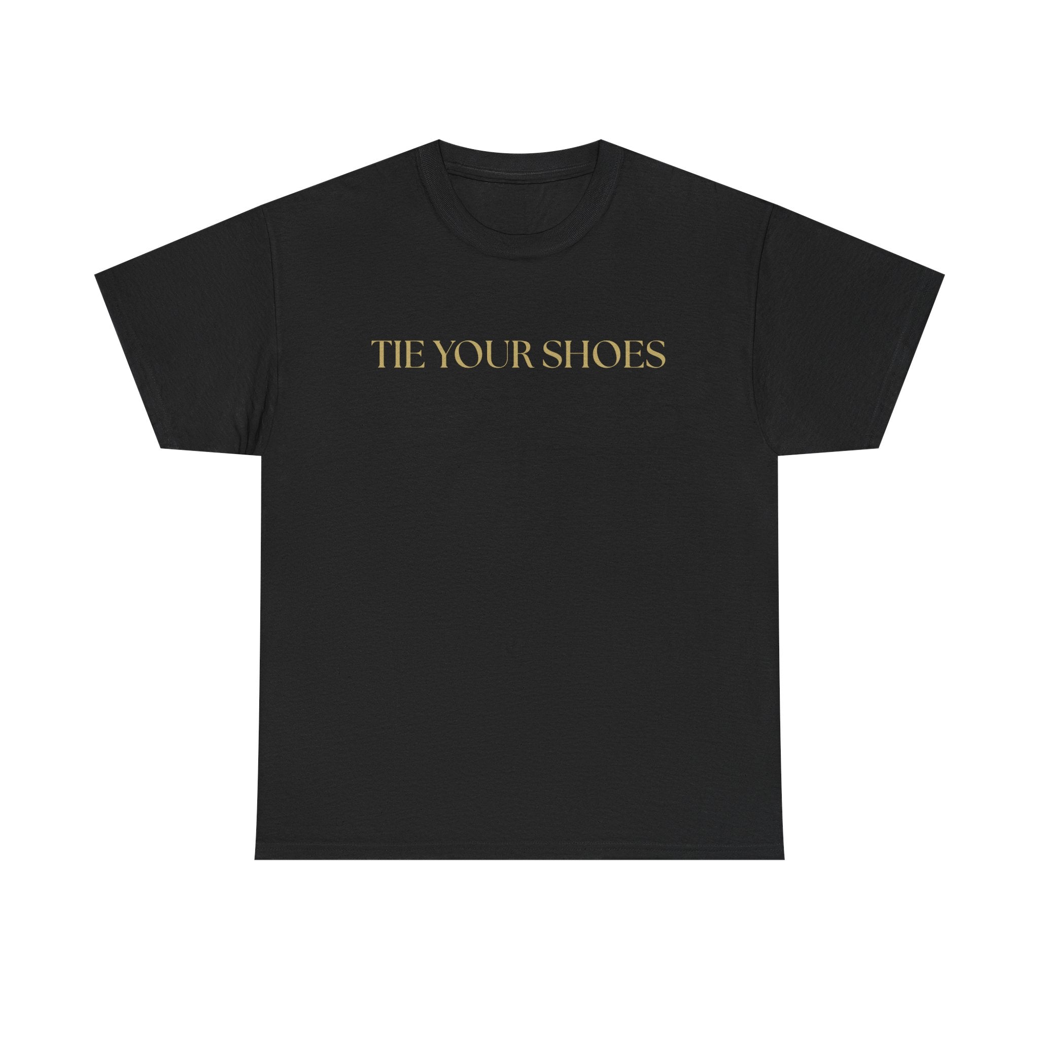Unisex Heavy Cotton Tee "Tie your shoes"