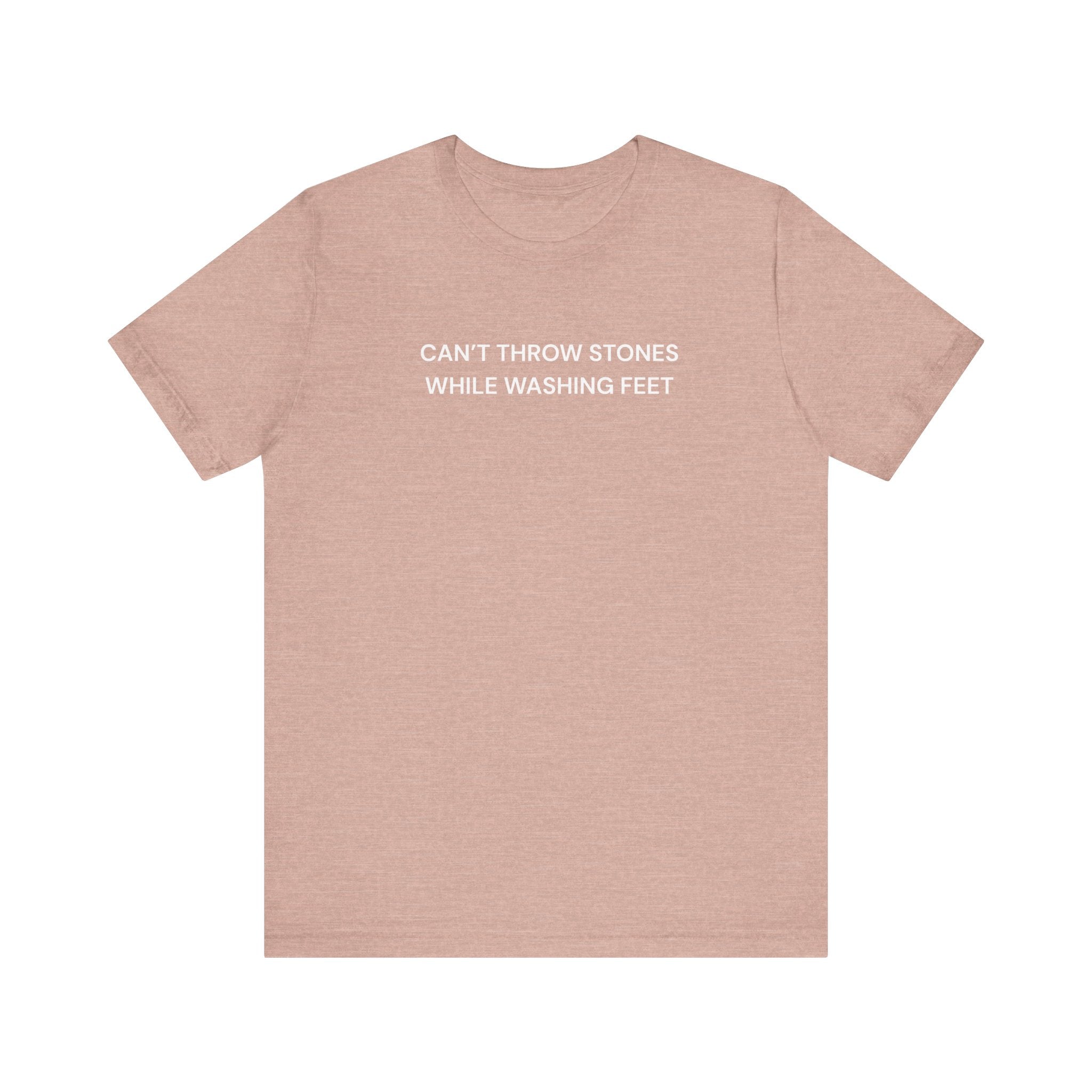 "Cant throw stones" Casual Graphic Tee