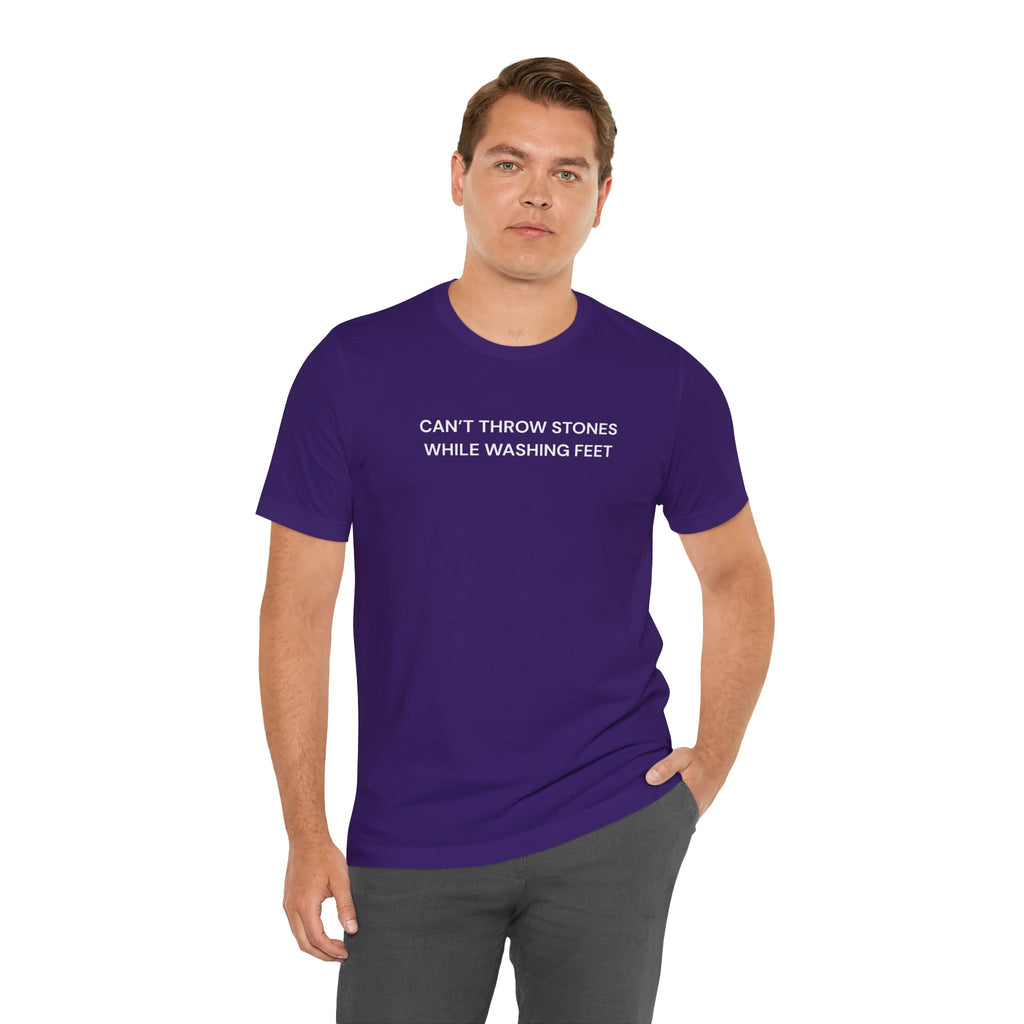 "Cant throw stones" Casual Graphic Tee