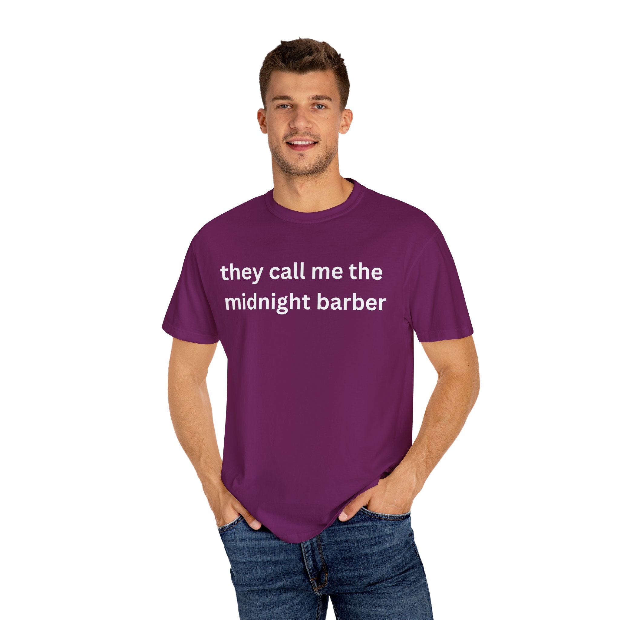 Midnight Barber T-Shirt, Casual Unisex Tee