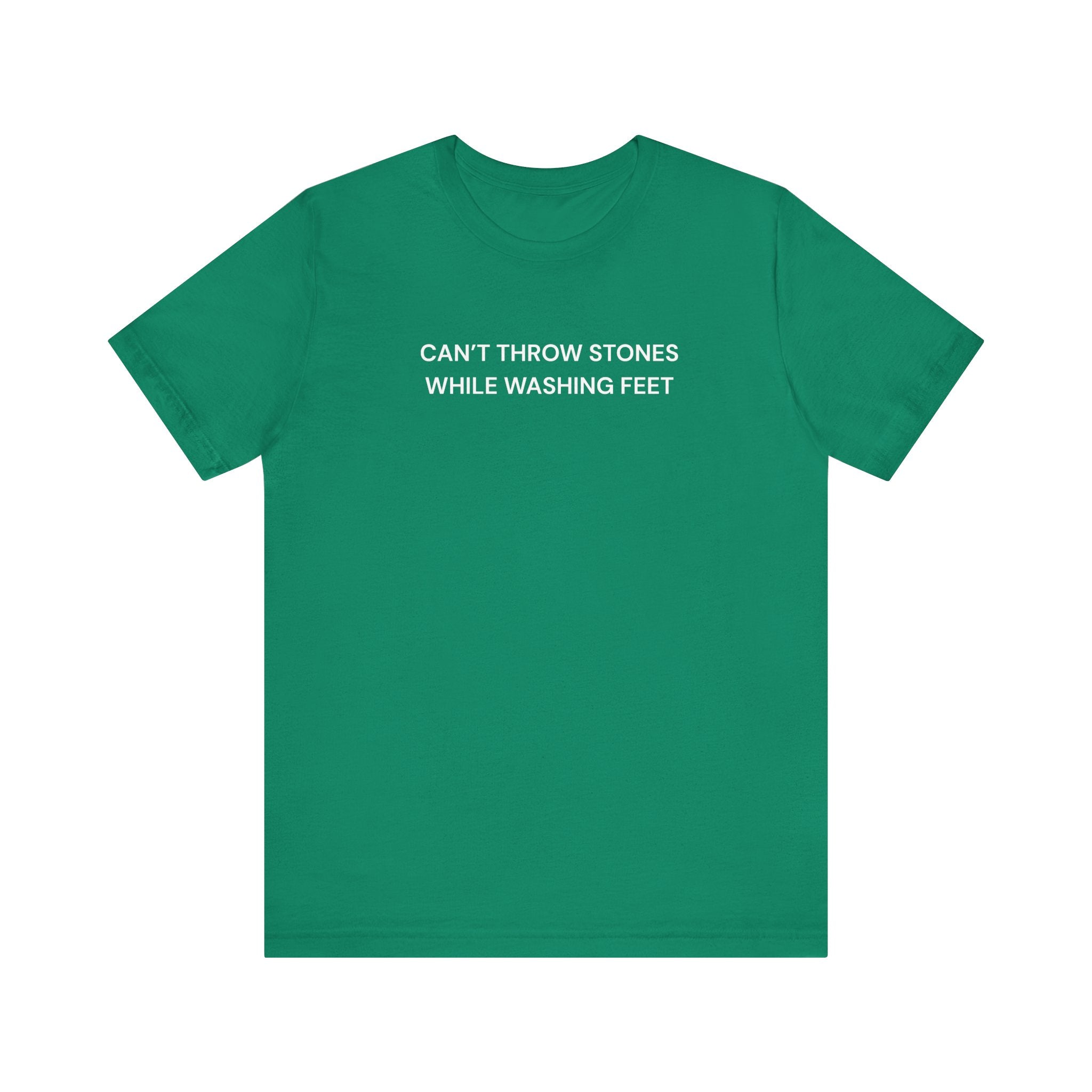 "Cant throw stones" Casual Graphic Tee