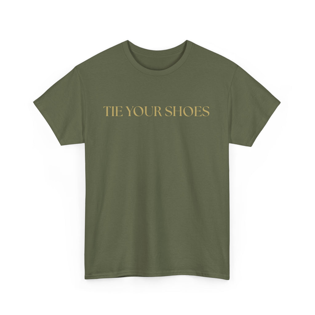 Unisex Heavy Cotton Tee "Tie your shoes"