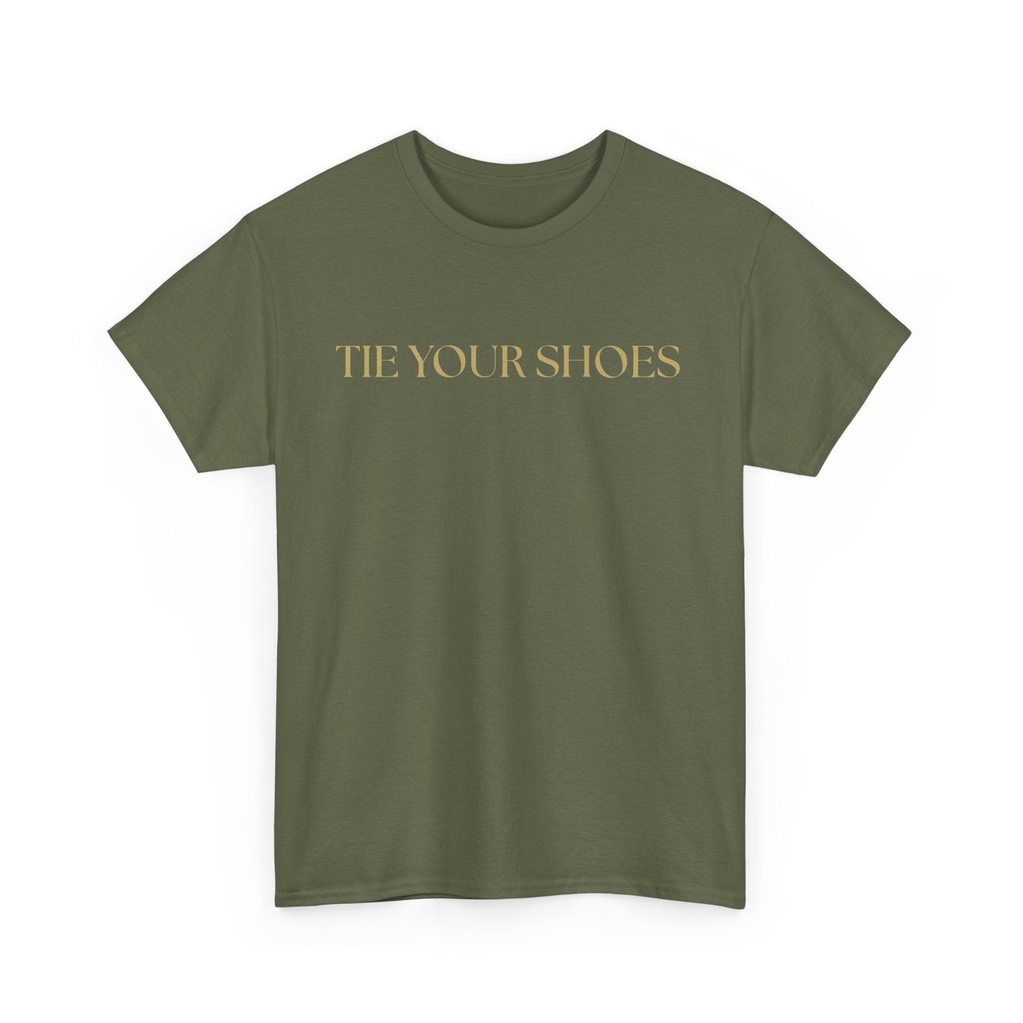 Unisex Heavy Cotton Tee "Tie your shoes"