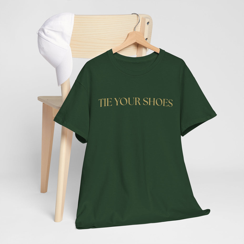 Unisex Heavy Cotton Tee "Tie your shoes"