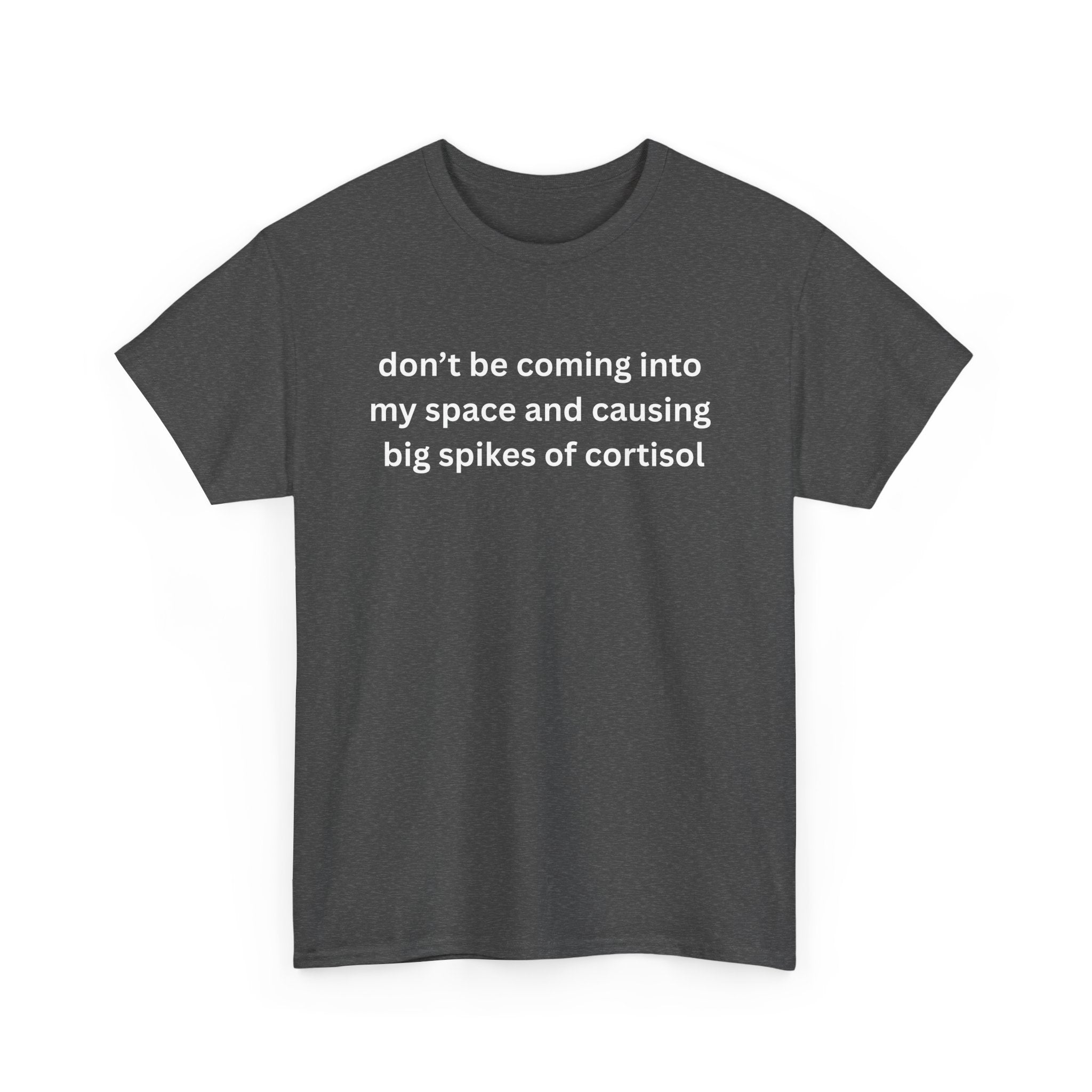 Casual Unisex Heavy Cotton Tee - "Don't be coming into my space"
