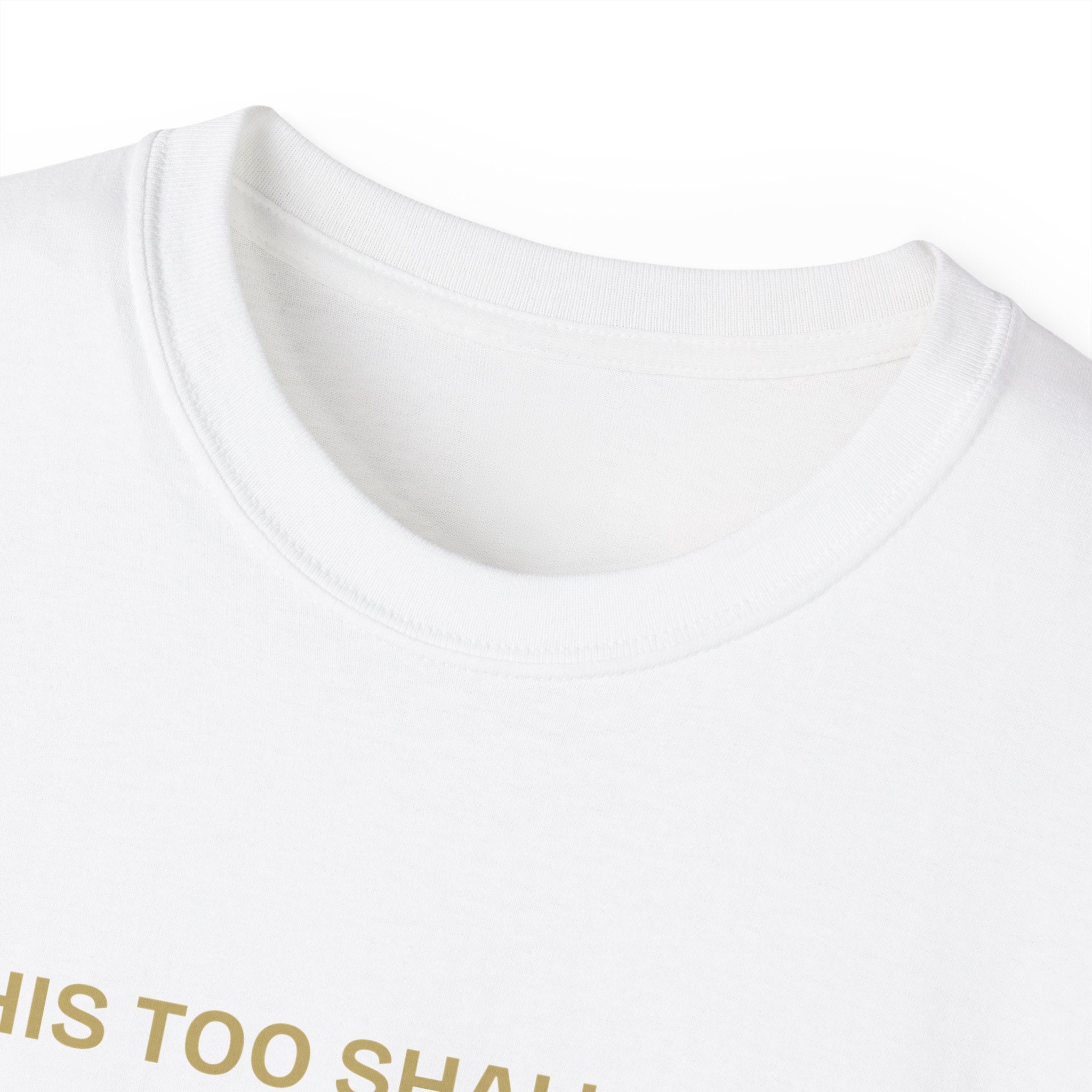 Humorous Quote Tee, Casual Unisex T-Shirt "This too shall pass"