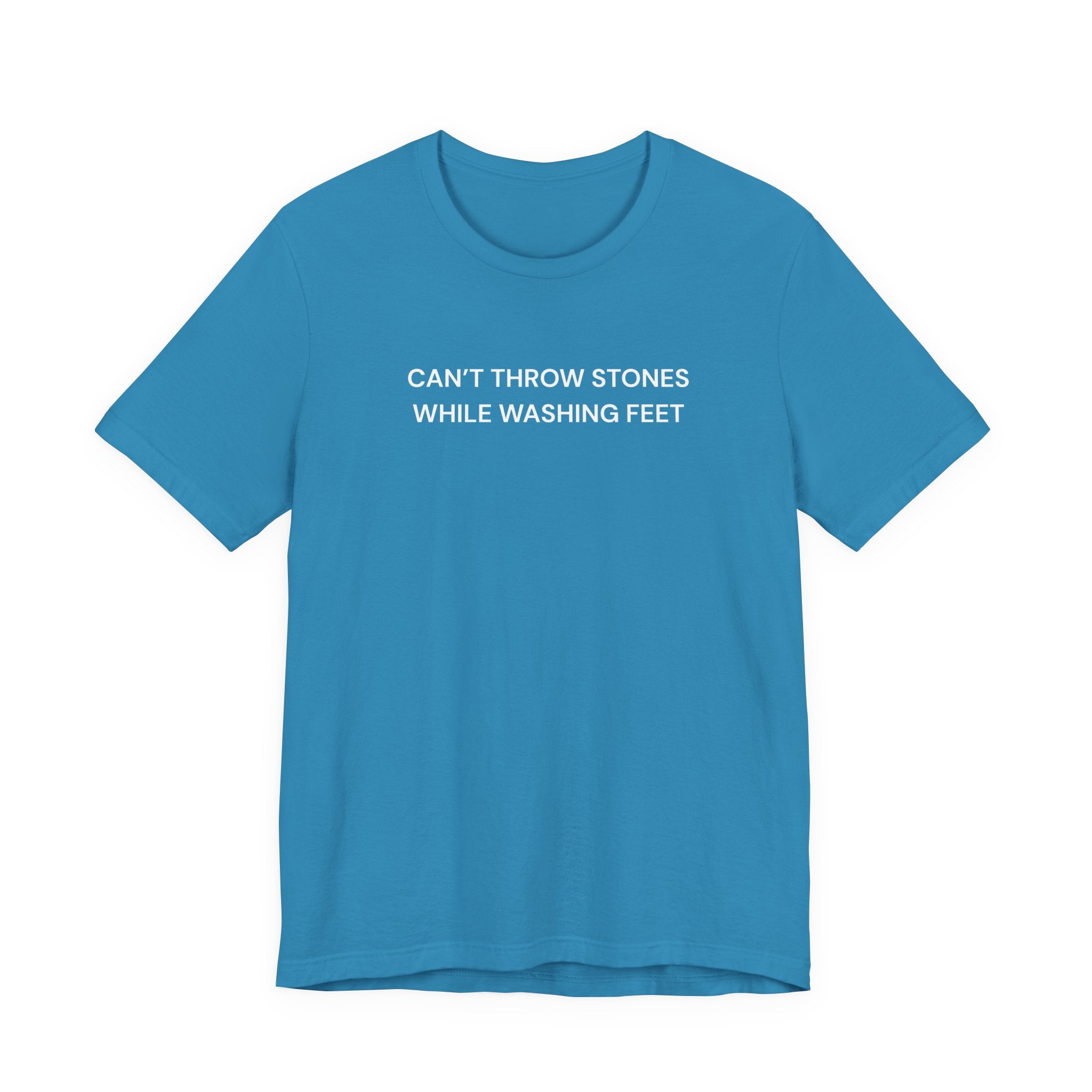 "Cant throw stones" Casual Graphic Tee