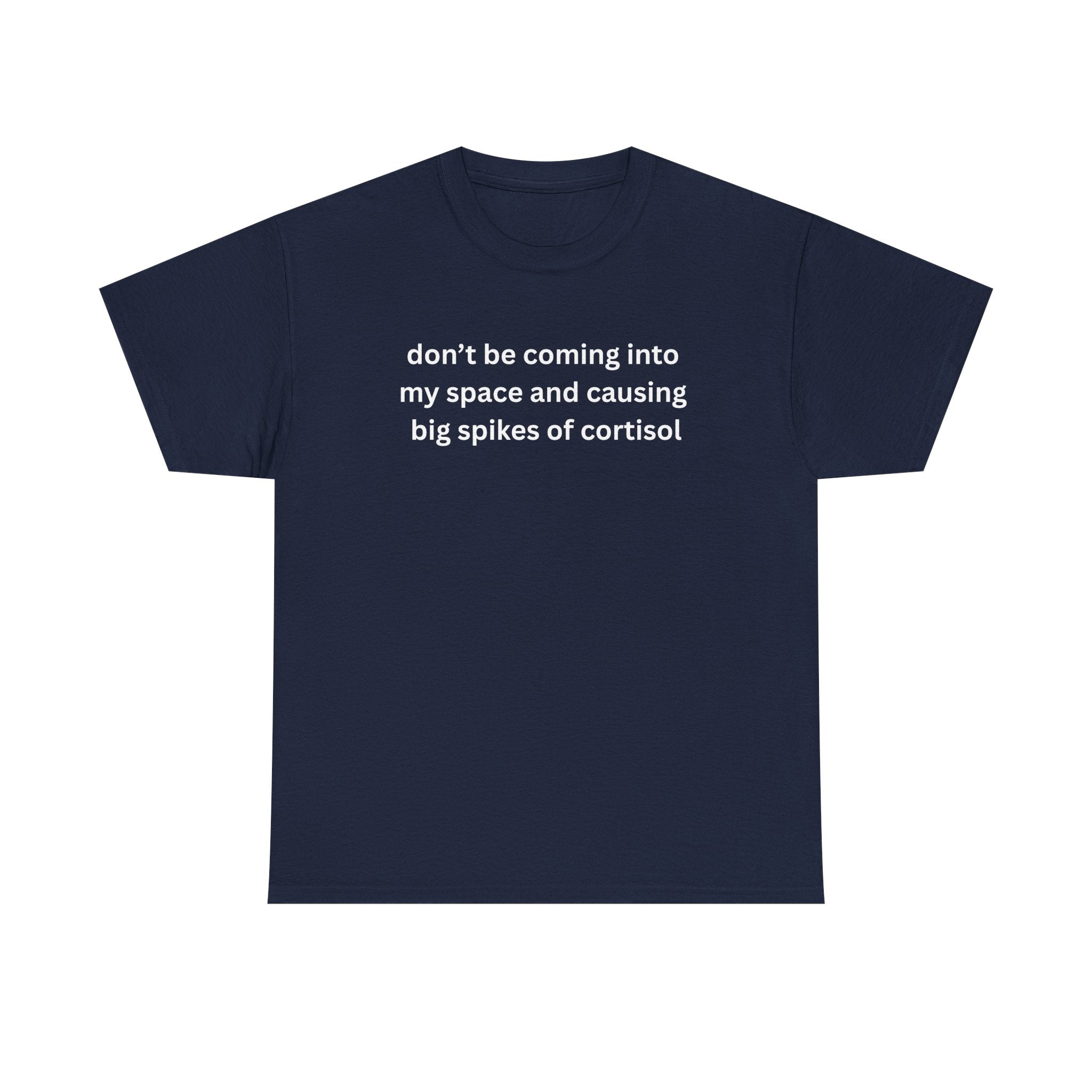 Casual Unisex Heavy Cotton Tee - "Don't be coming into my space"