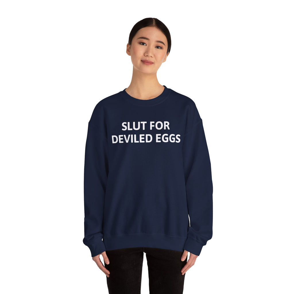 Deviled Eggs Lover Sweatshirt - Unisex Heavy Blend™ Crewneck