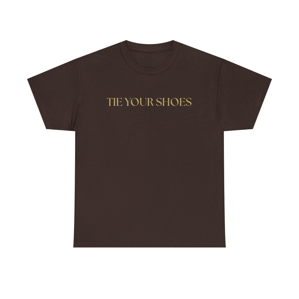 Unisex Heavy Cotton Tee "Tie your shoes"