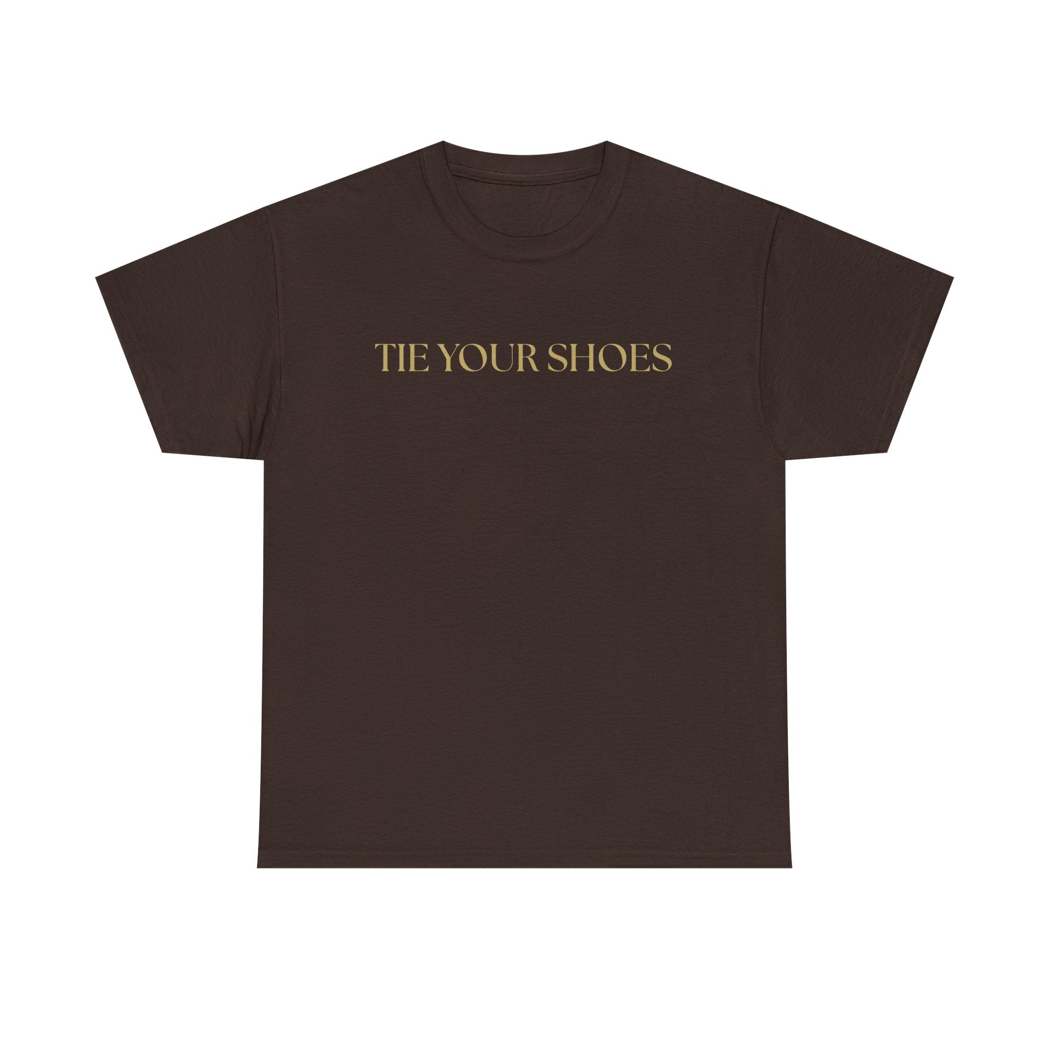 Unisex Heavy Cotton Tee "Tie your shoes"