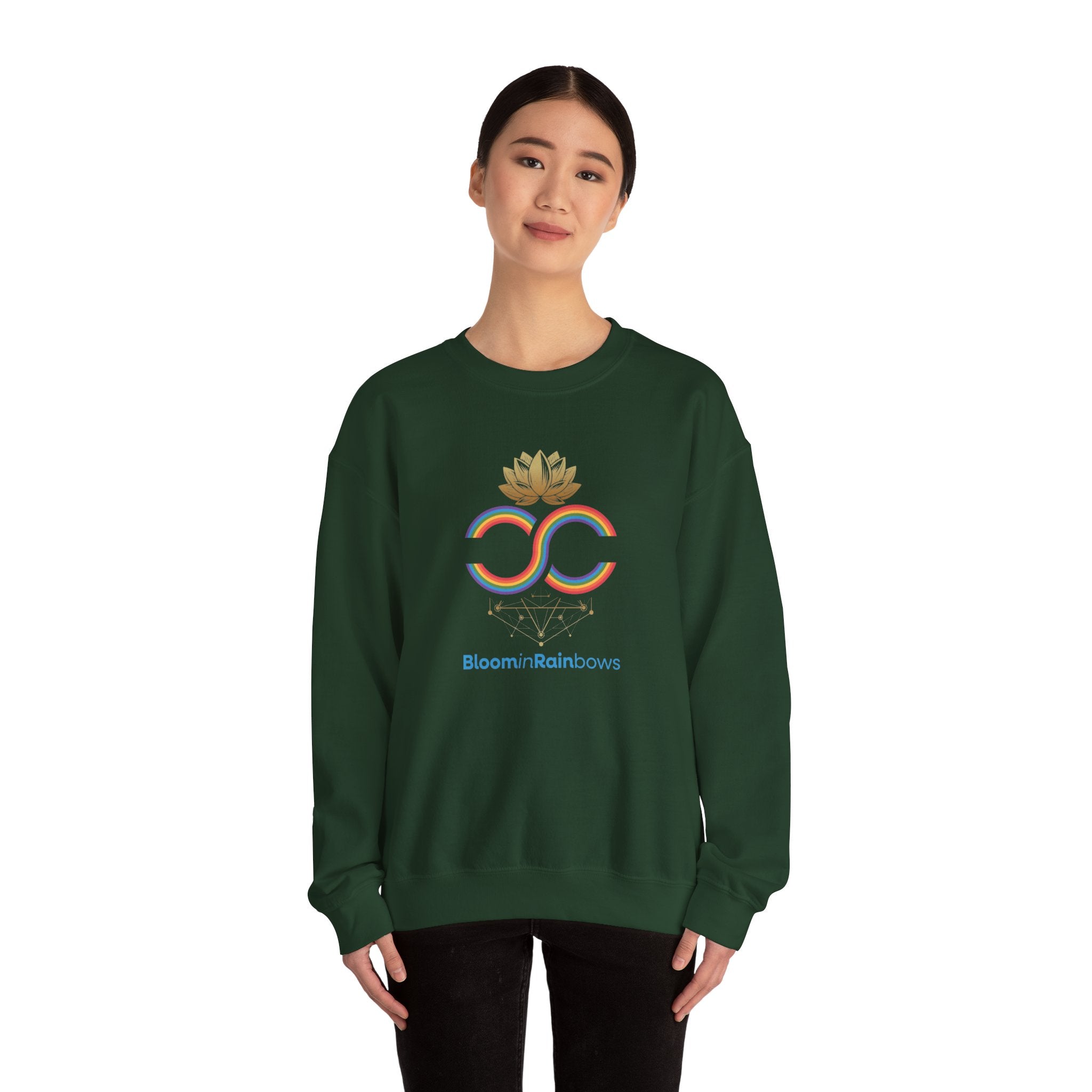 Bloomin Rainbows Crewneck Sweatshirt