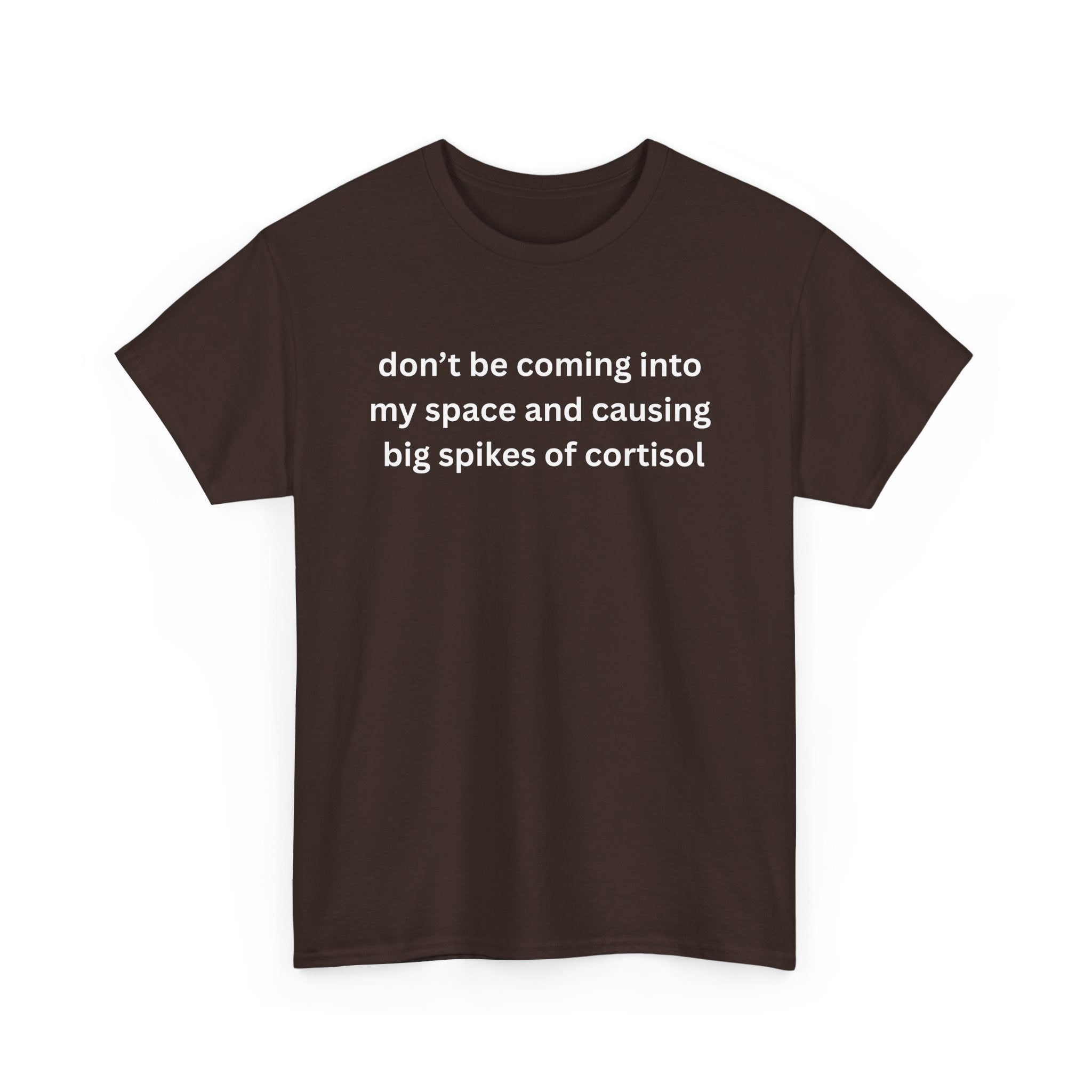 Casual Unisex Heavy Cotton Tee - "Don't be coming into my space"