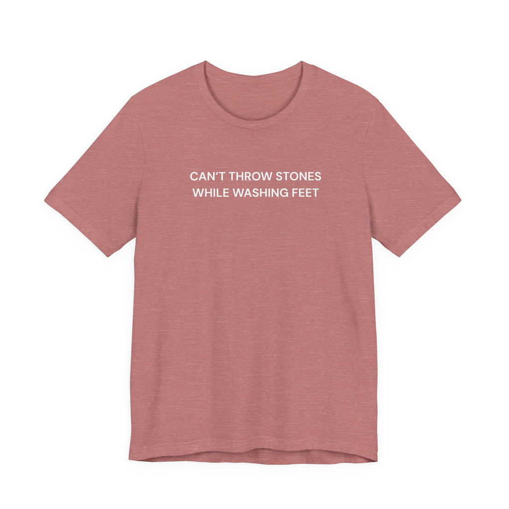 "Cant throw stones" Casual Graphic Tee