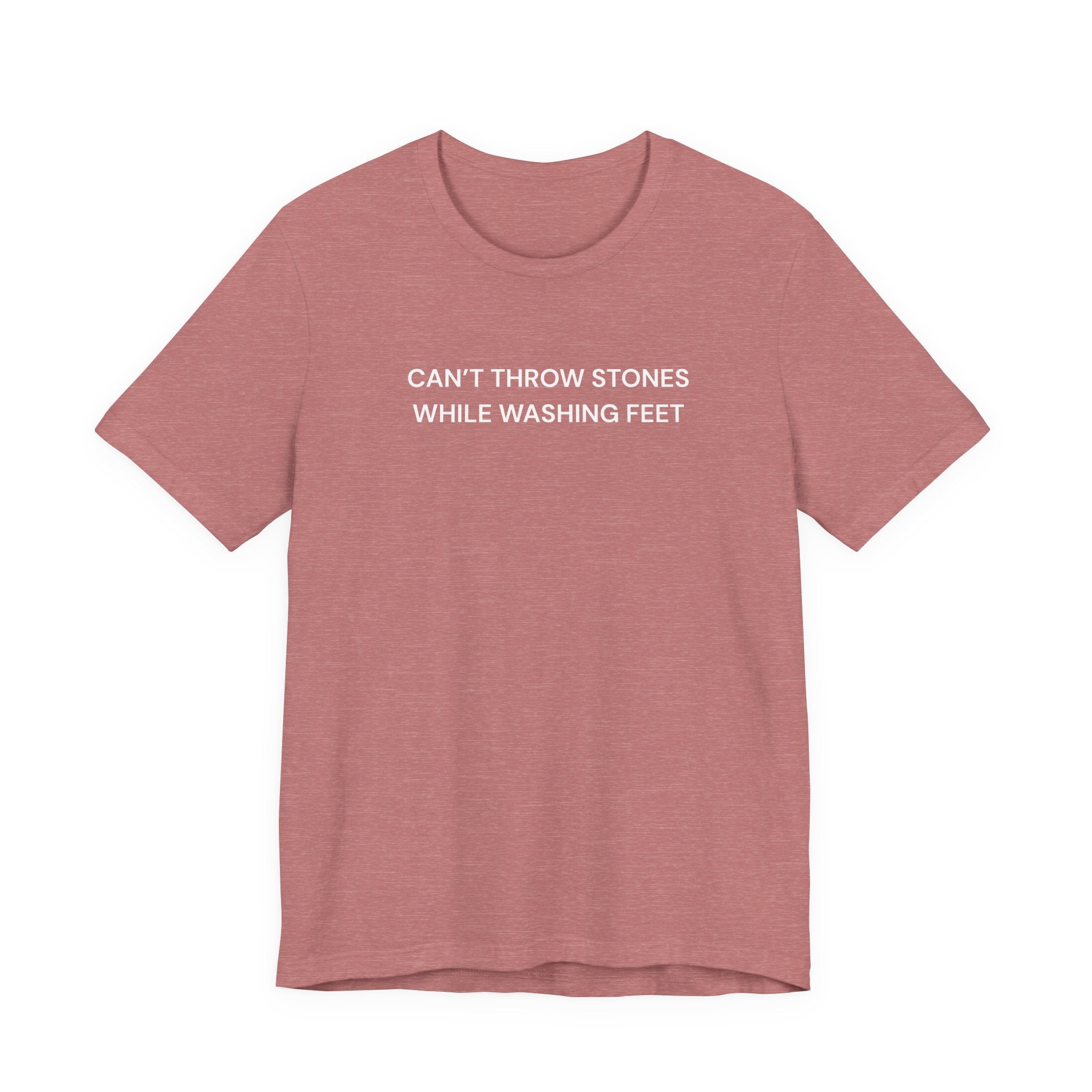 "Cant throw stones" Casual Graphic Tee