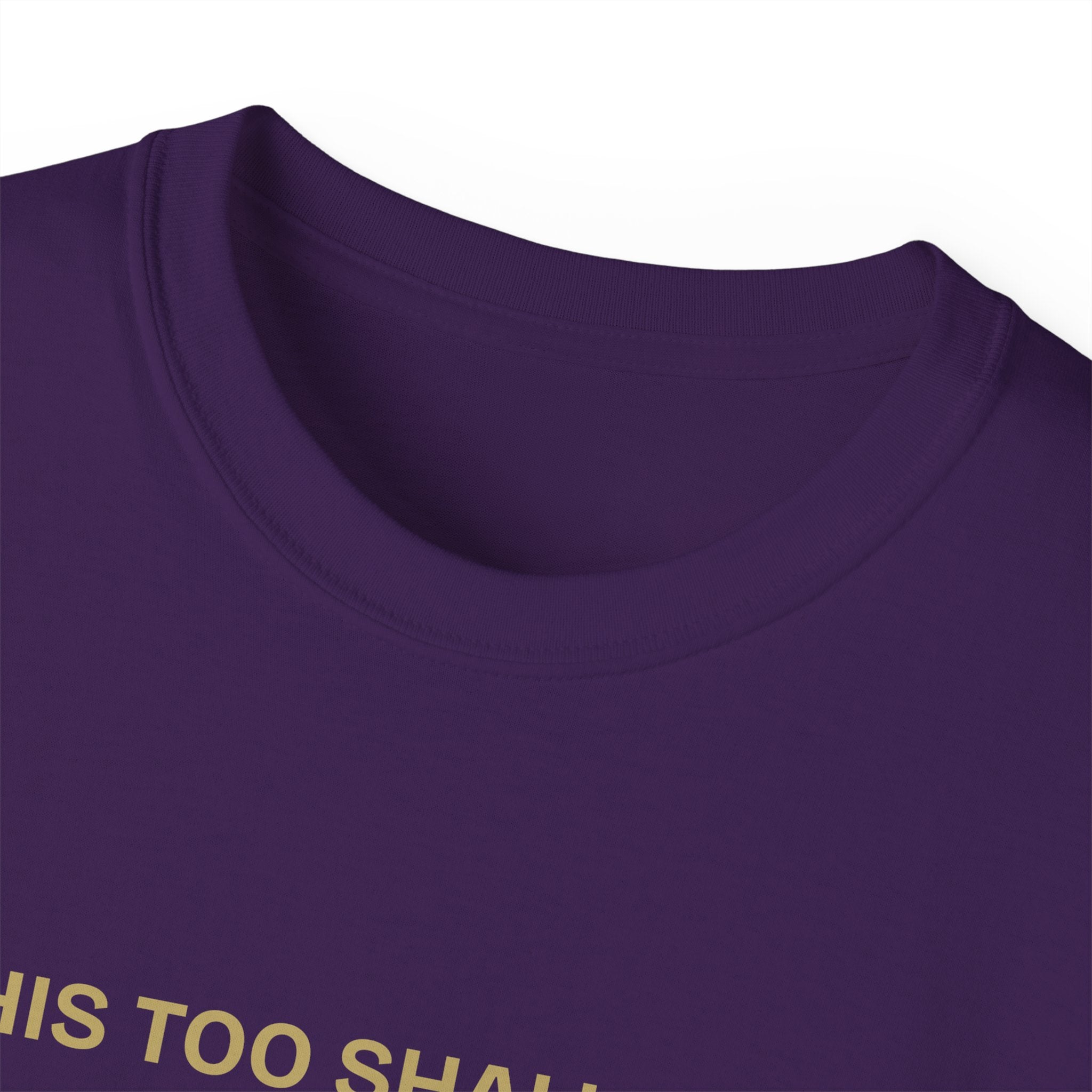 Humorous Quote Tee, Casual Unisex T-Shirt "This too shall pass"