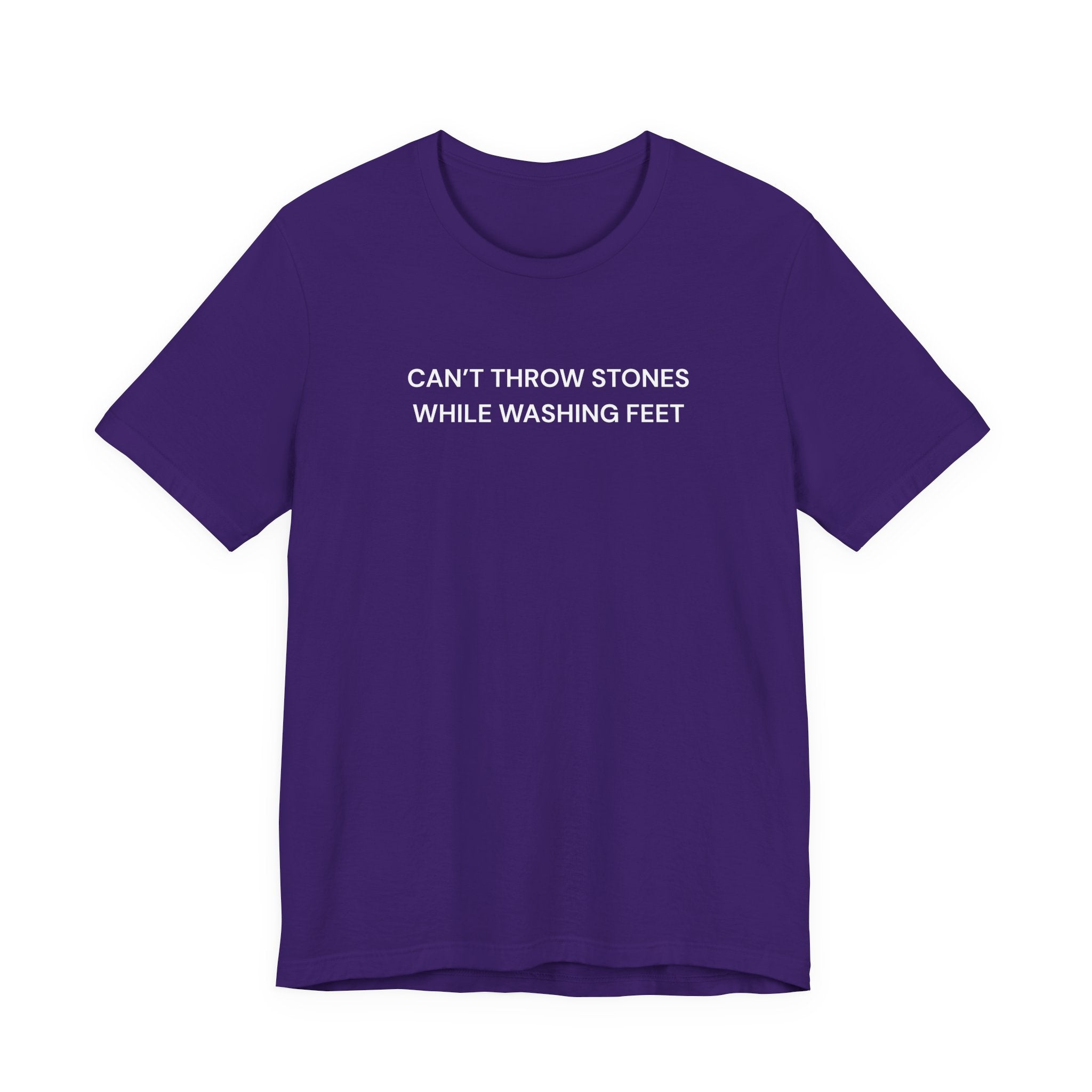 "Cant throw stones" Casual Graphic Tee