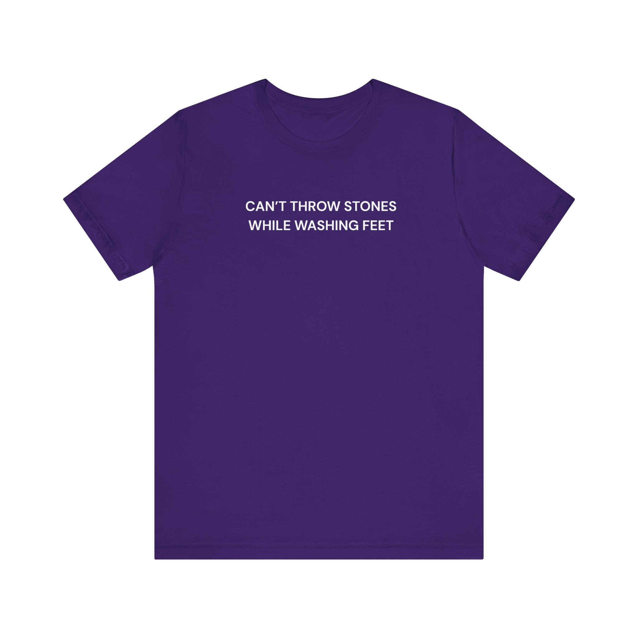 "Cant throw stones" Casual Graphic Tee