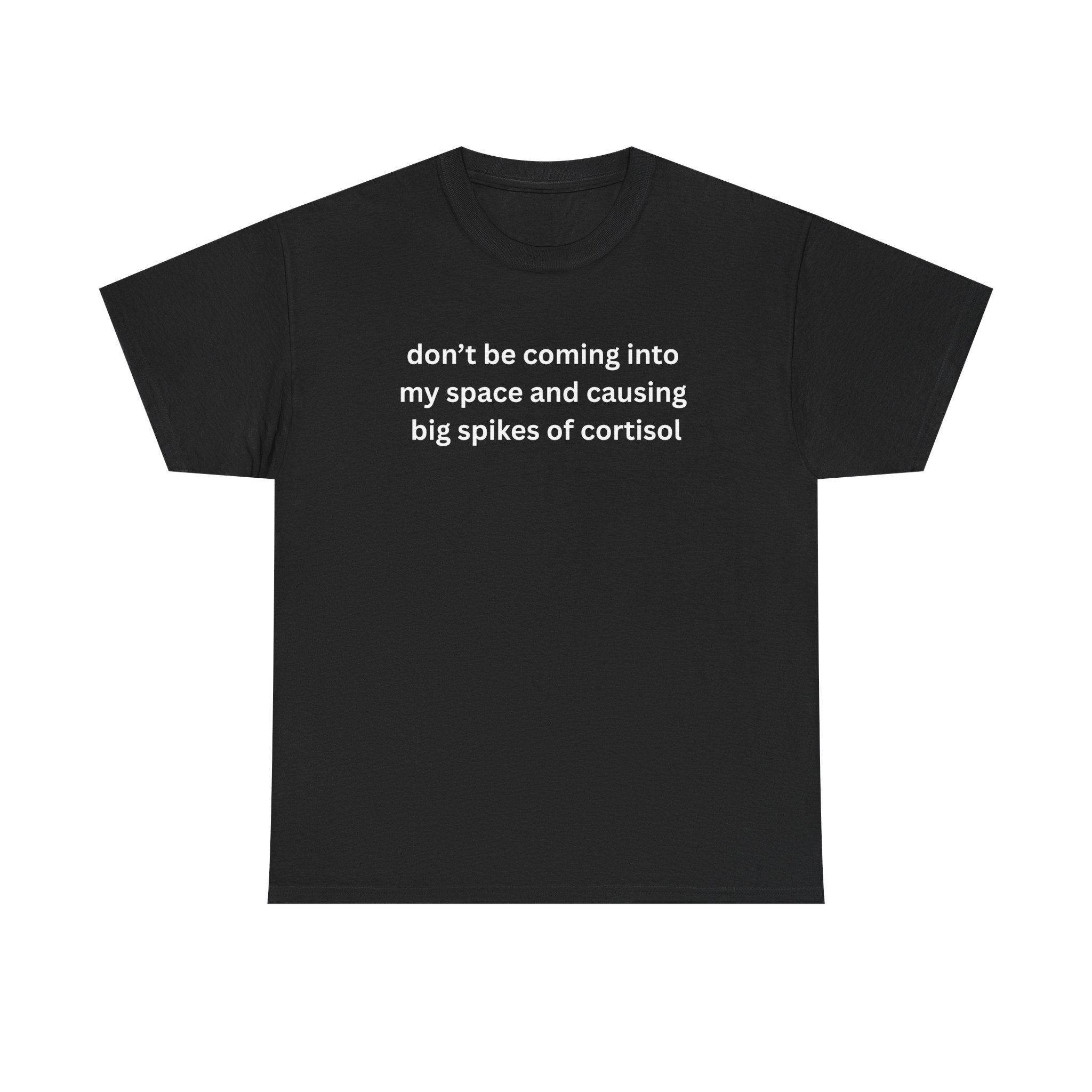 Casual Unisex Heavy Cotton Tee - "Don't be coming into my space"
