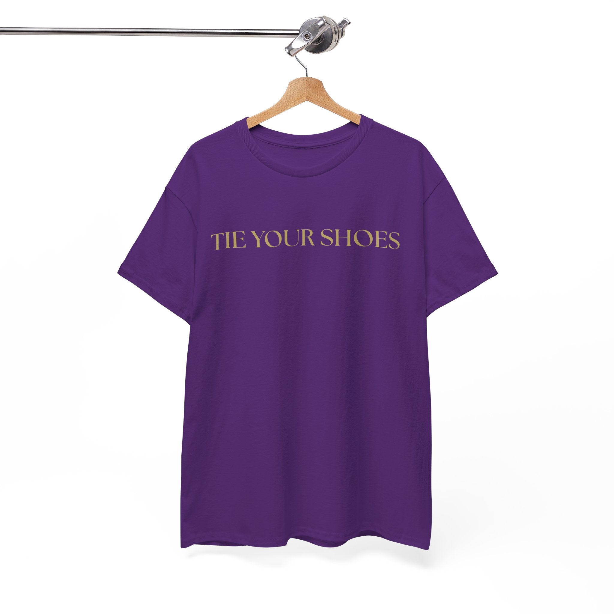 Unisex Heavy Cotton Tee "Tie your shoes"