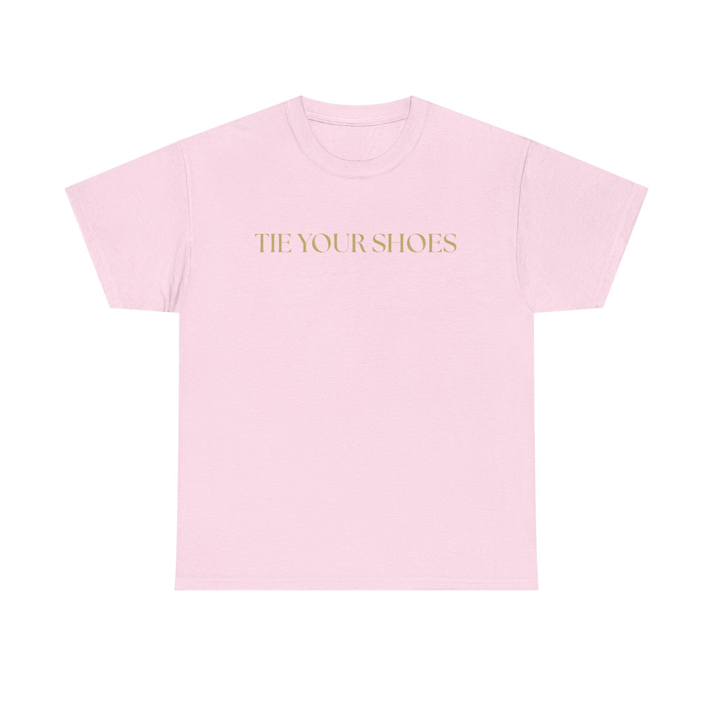 Unisex Heavy Cotton Tee "Tie your shoes"