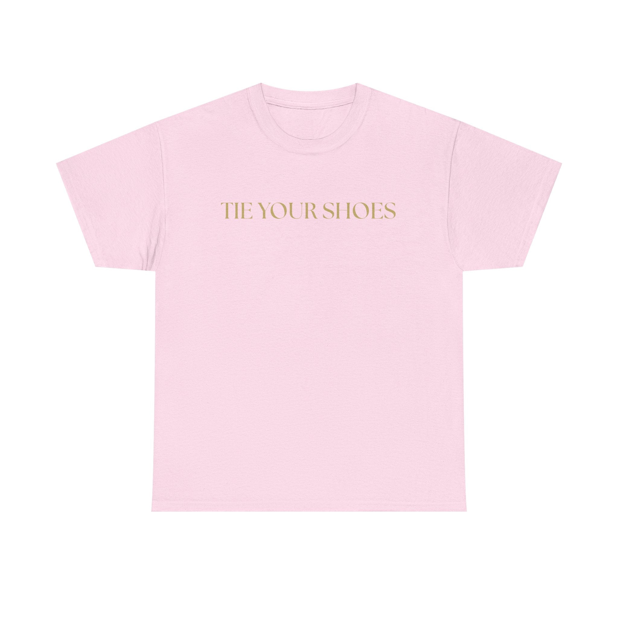 Unisex Heavy Cotton Tee "Tie your shoes"