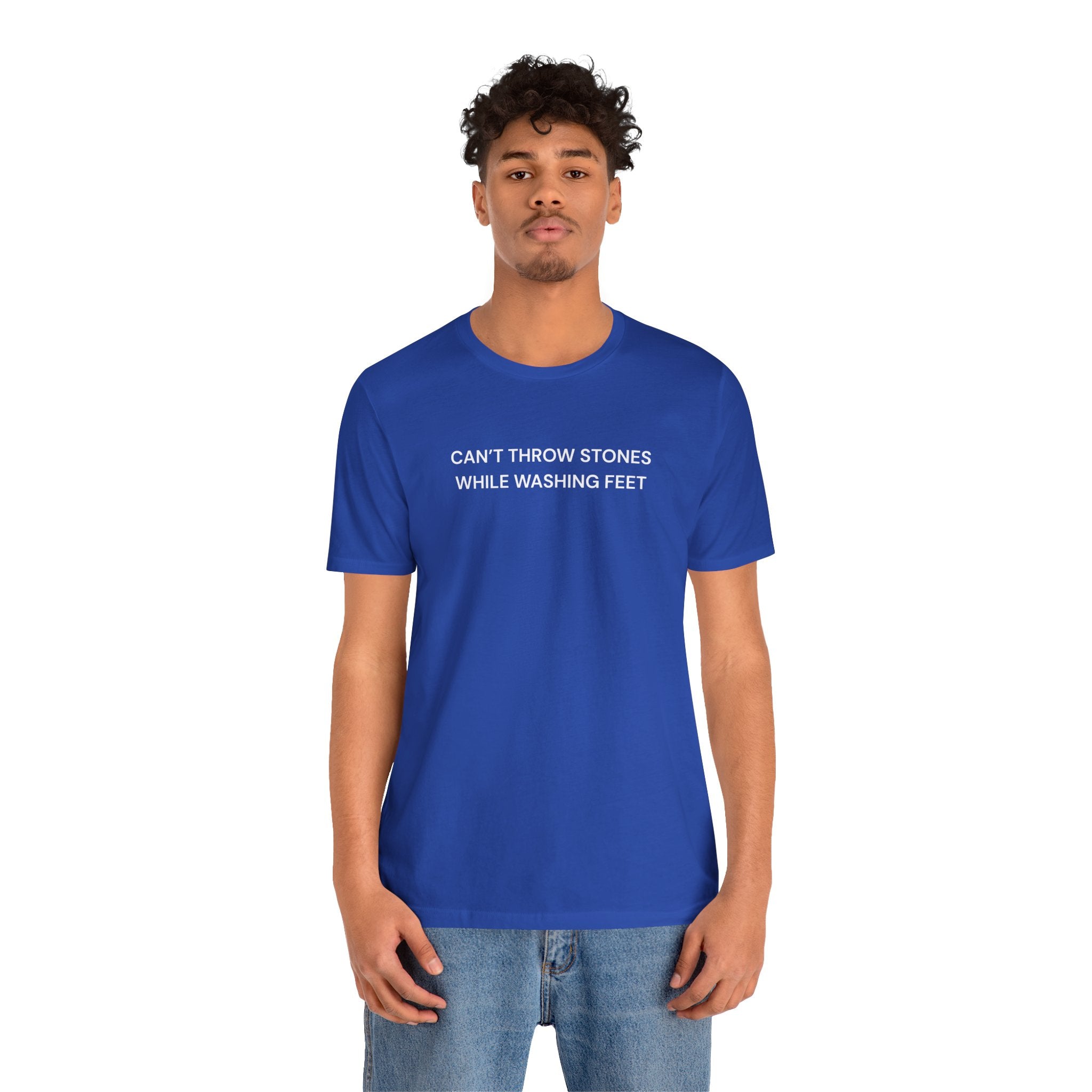 "Cant throw stones" Casual Graphic Tee