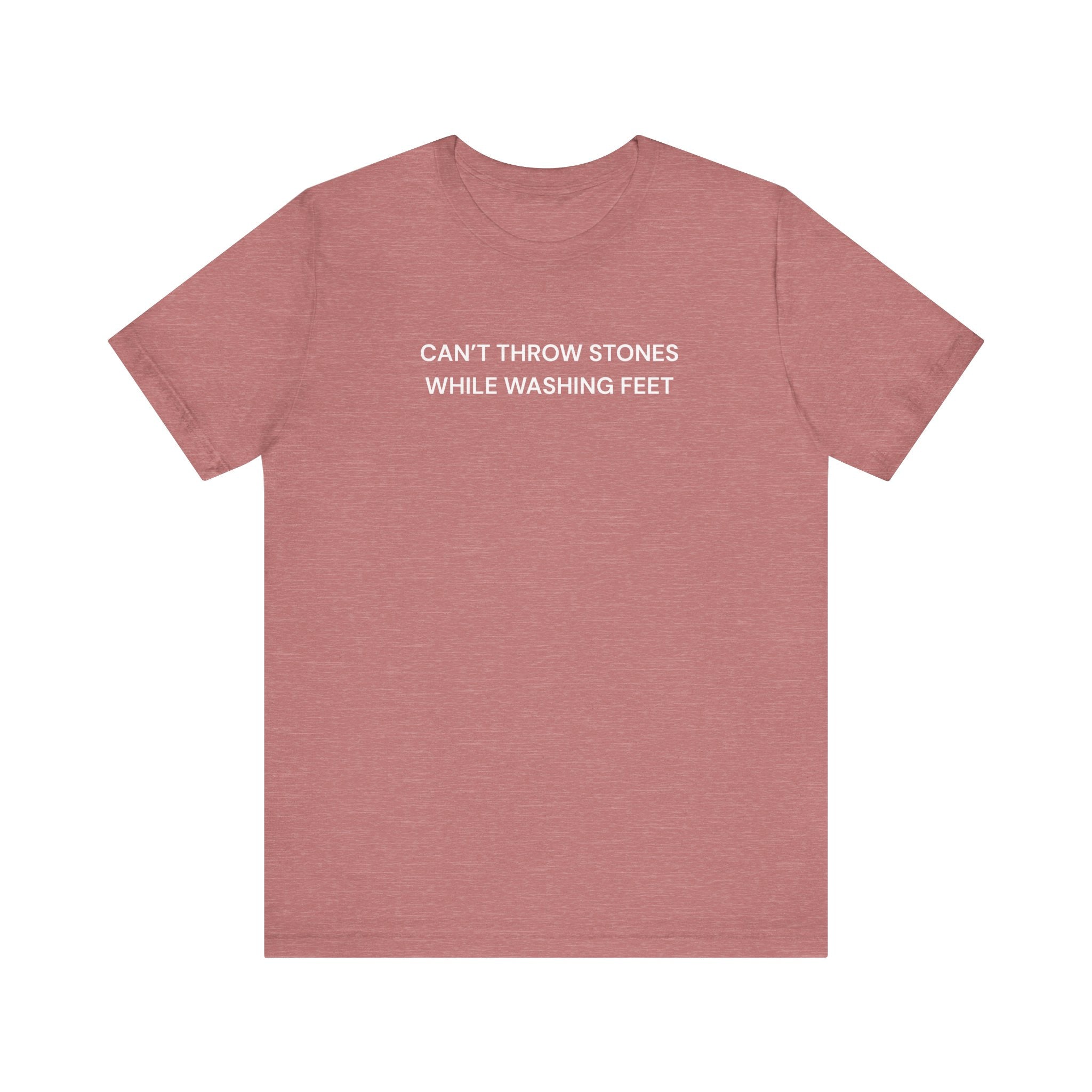 "Cant throw stones" Casual Graphic Tee