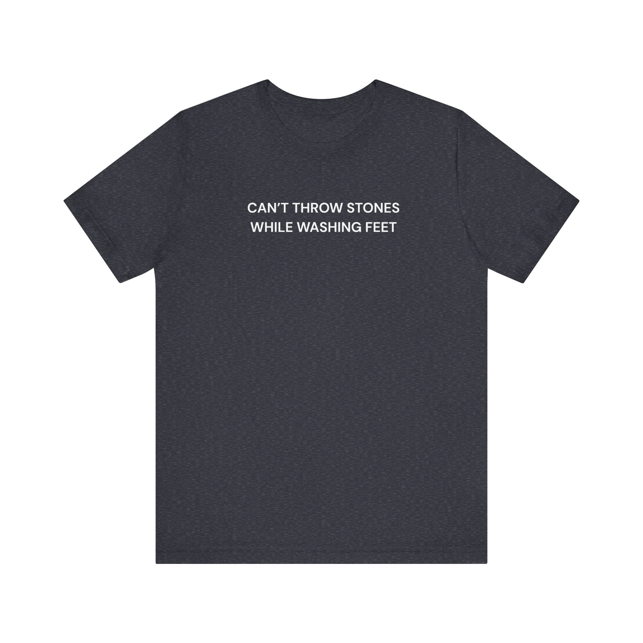 "Cant throw stones" Casual Graphic Tee