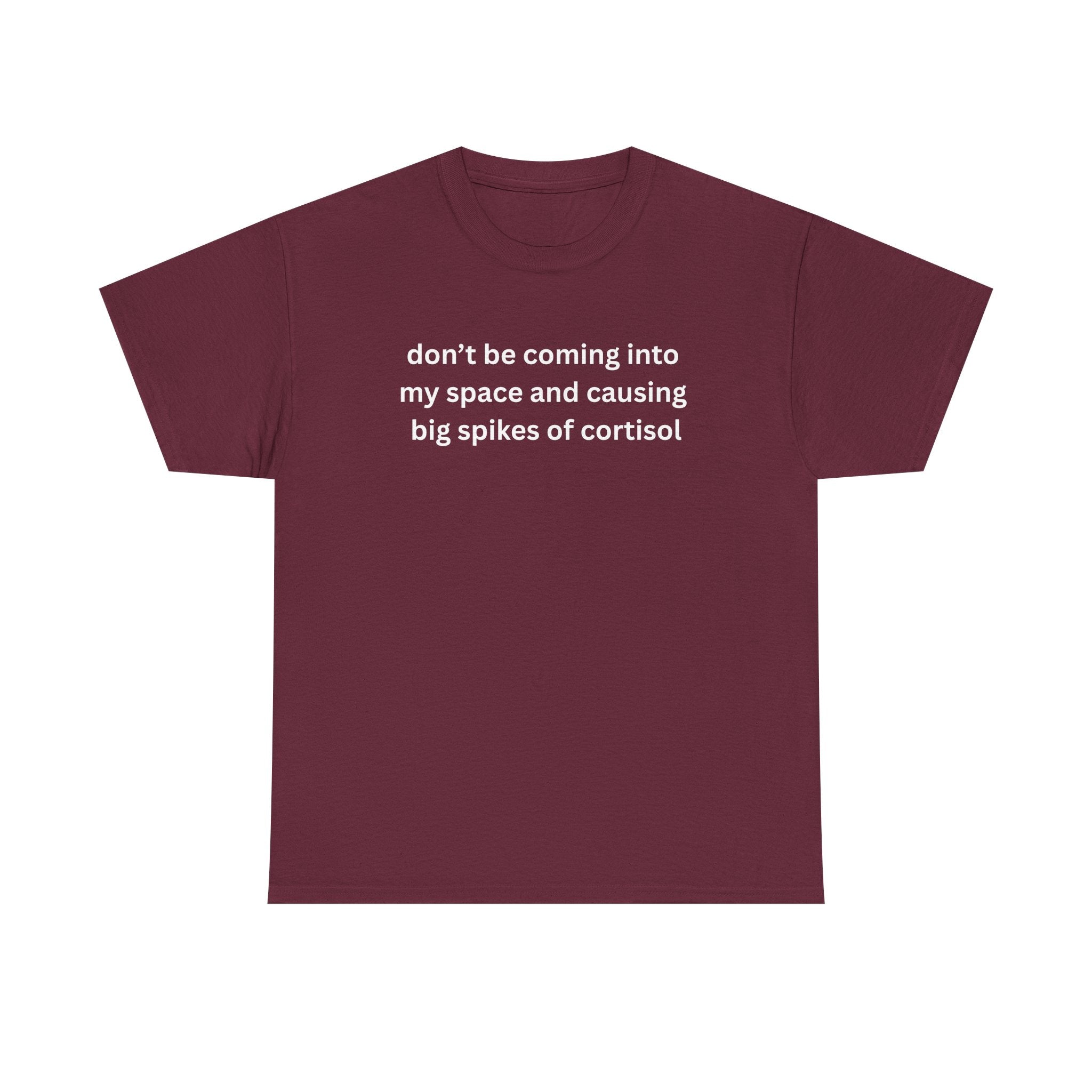 Casual Unisex Heavy Cotton Tee - "Don't be coming into my space"