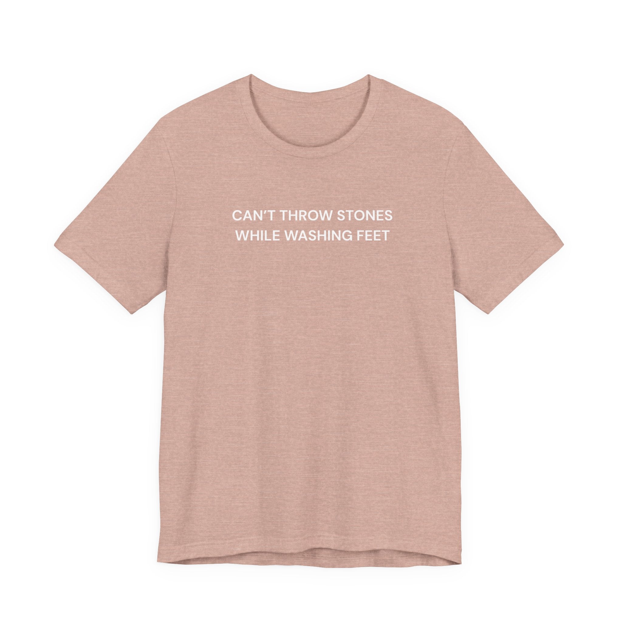 "Cant throw stones" Casual Graphic Tee