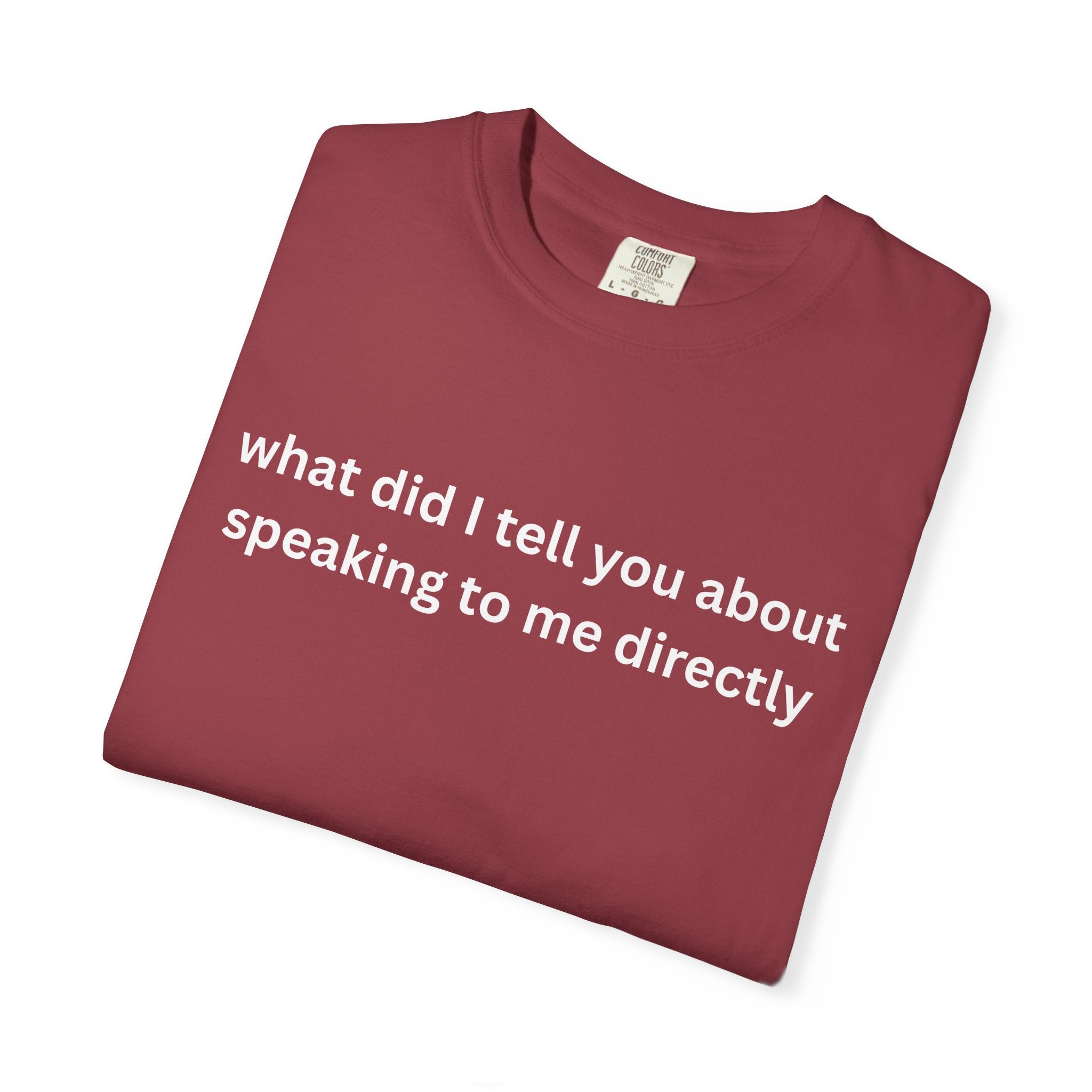 Funny Statement T-Shirt for Casual Vibes, "What did i tell you"