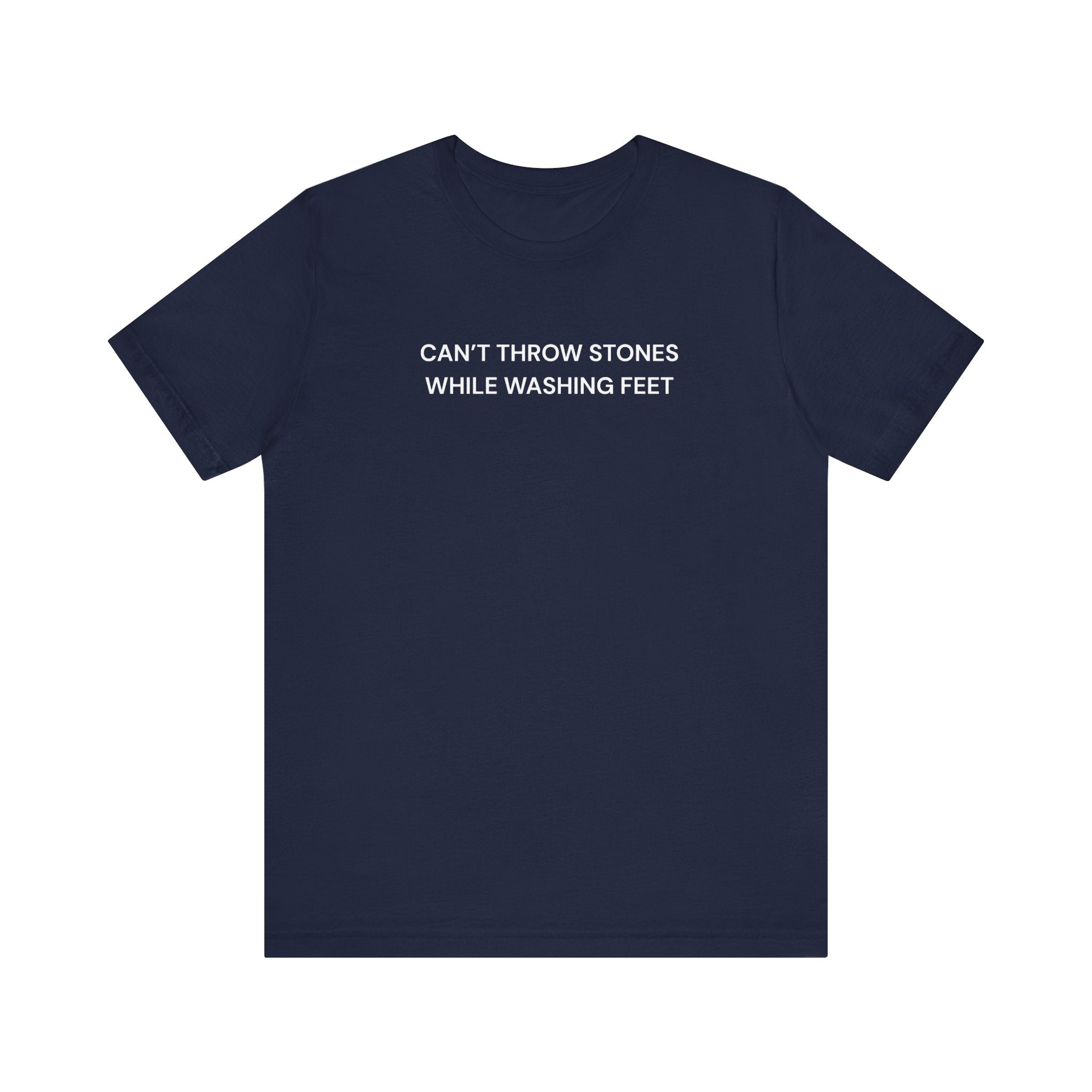 "Cant throw stones" Casual Graphic Tee