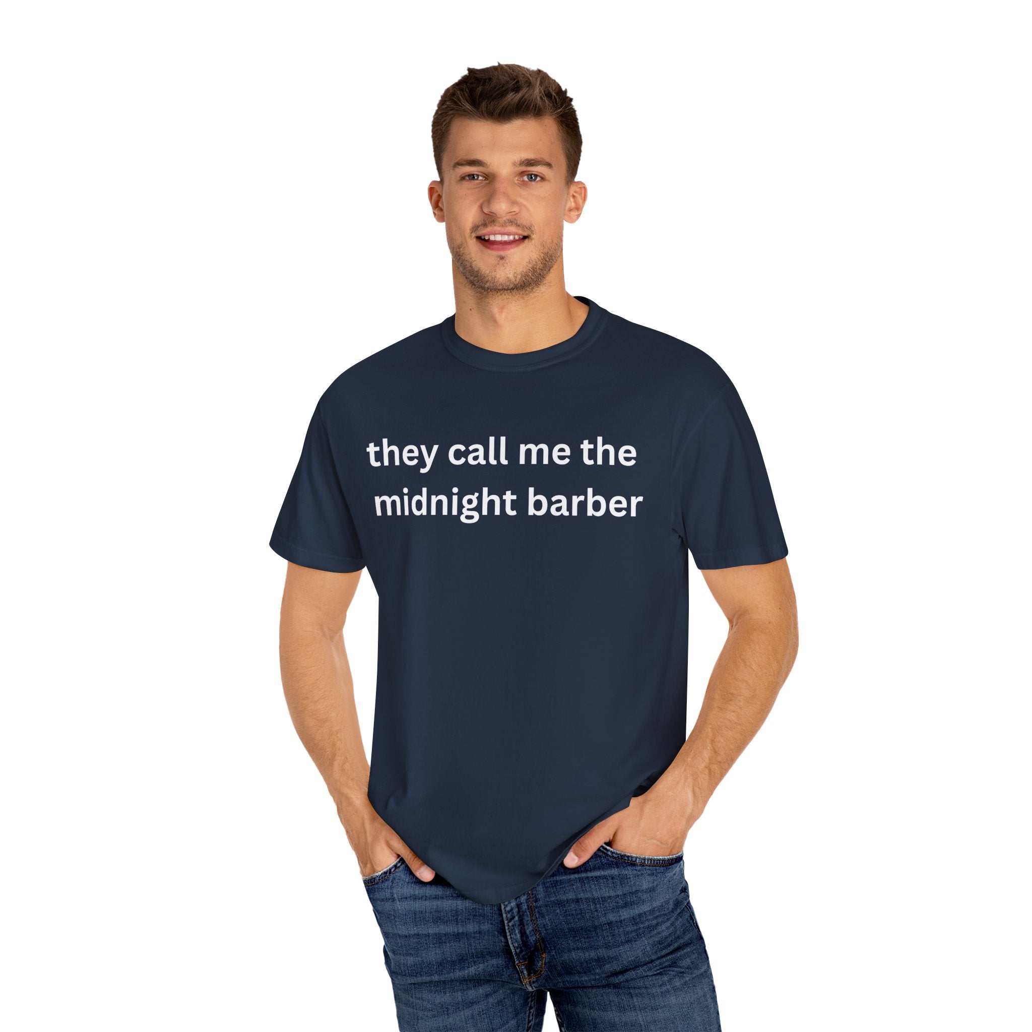 Midnight Barber T-Shirt, Casual Unisex Tee
