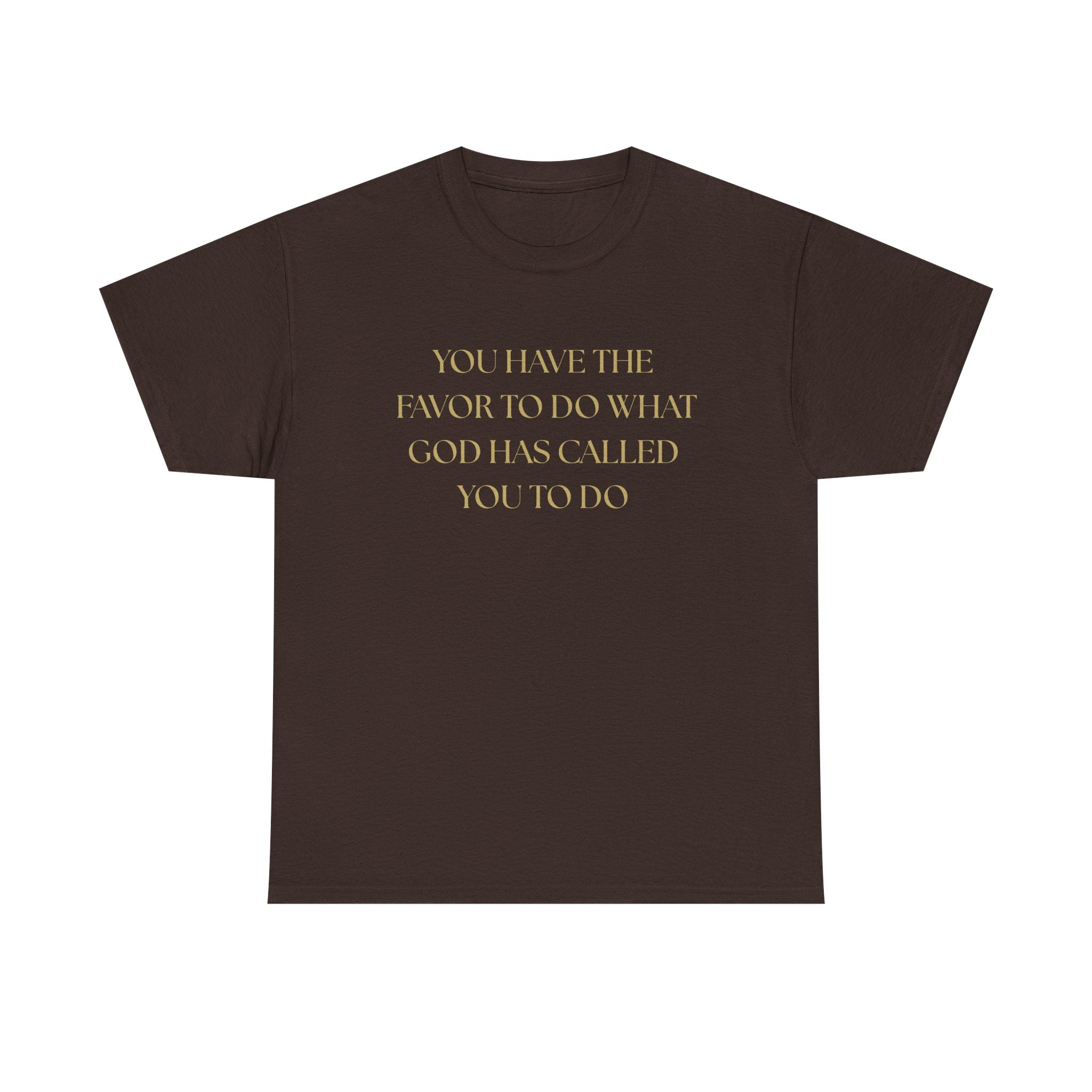 Inspirational Unisex Heavy Cotton Tee - "You Have the Favor"