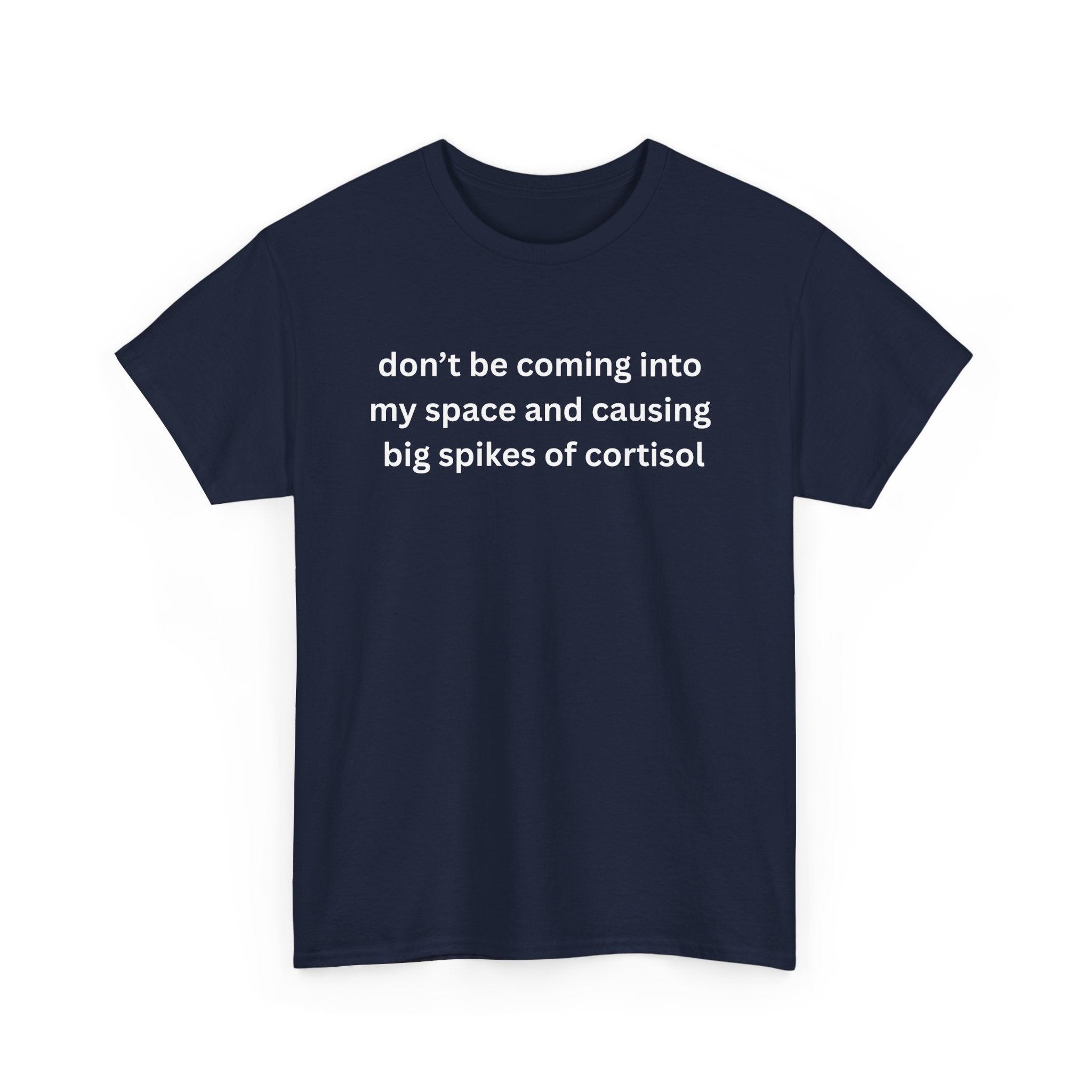 Casual Unisex Heavy Cotton Tee - "Don't be coming into my space"