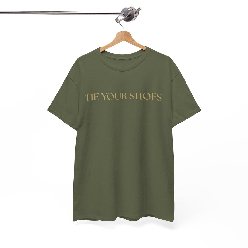 Unisex Heavy Cotton Tee "Tie your shoes"