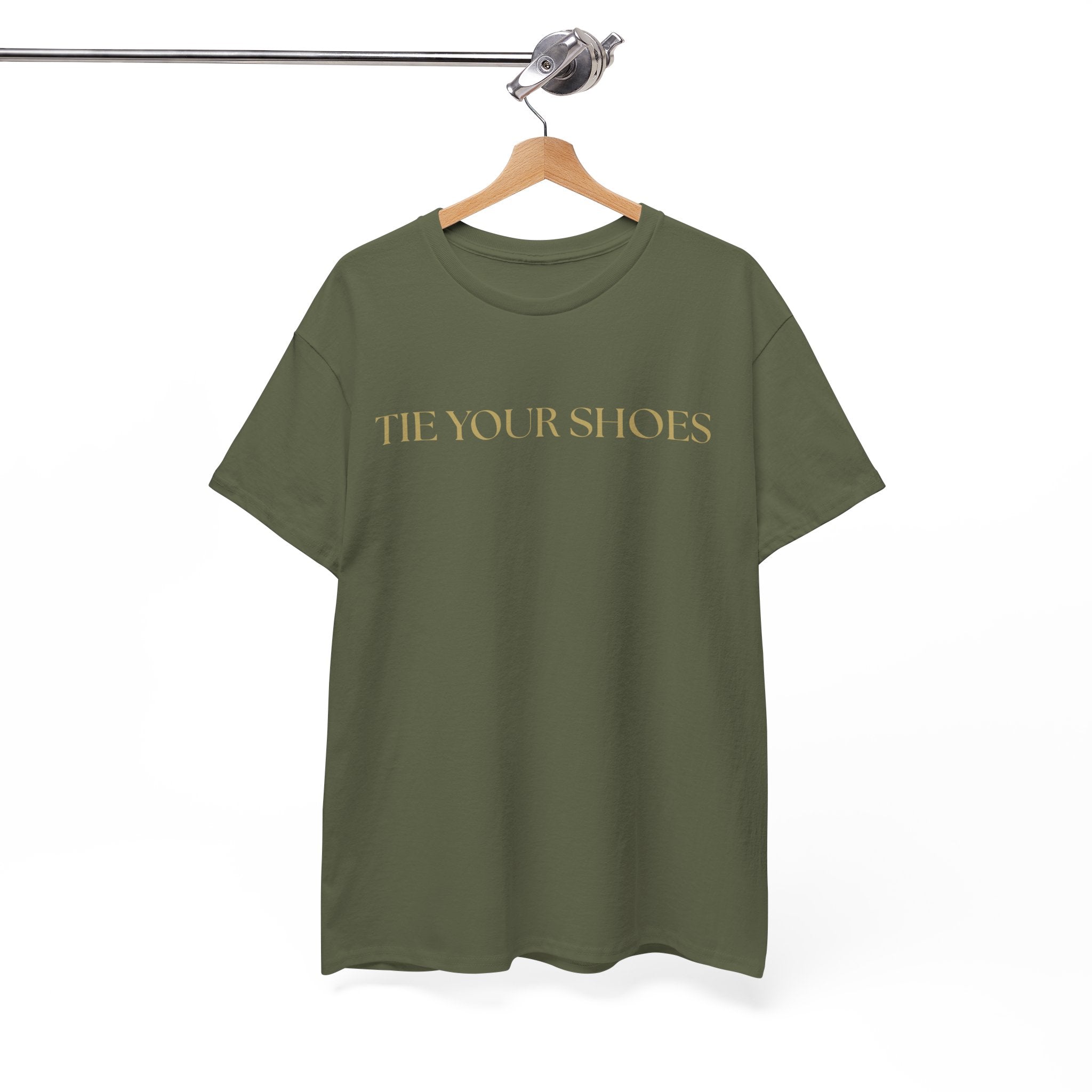 Unisex Heavy Cotton Tee "Tie your shoes"