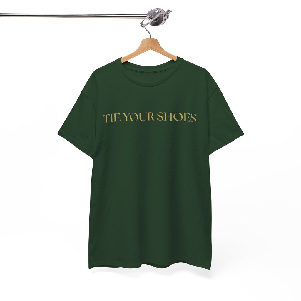 Unisex Heavy Cotton Tee "Tie your shoes"